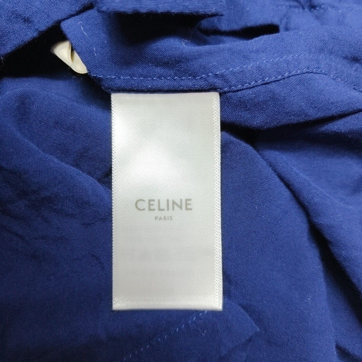 Celine CELINE Script Logo Viscose Short Sleeve Shirt Size 39 Size US M / EU 48-50 / 2 - 5 Thumbnail
