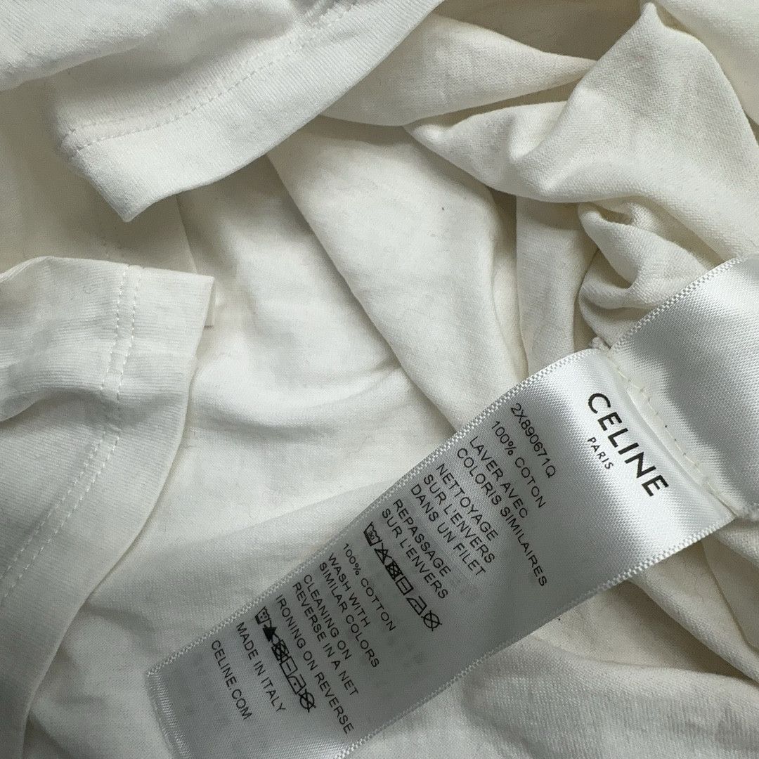 Celine CELINE Paris Logo Ringer T-Shirt Size S Size S / US 4 / IT 40 - 4 Thumbnail