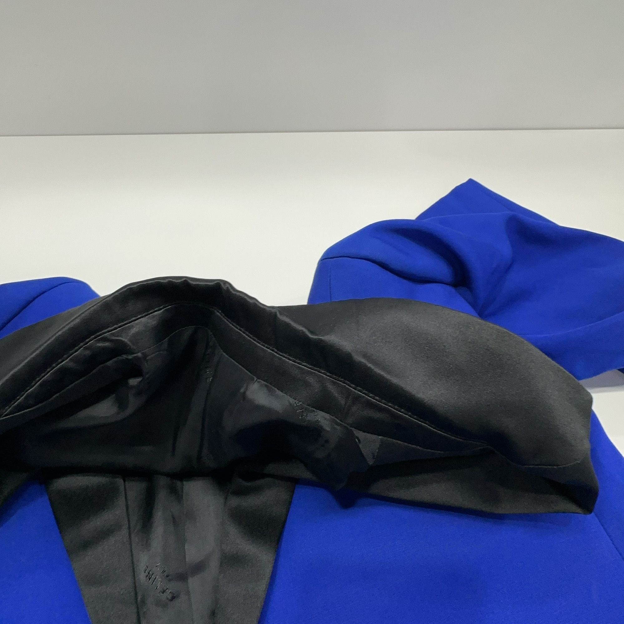Celine CELINE Blue Contrast Lapel Blazer Size 40 Size S / US 4 / IT 40 - 5 Thumbnail