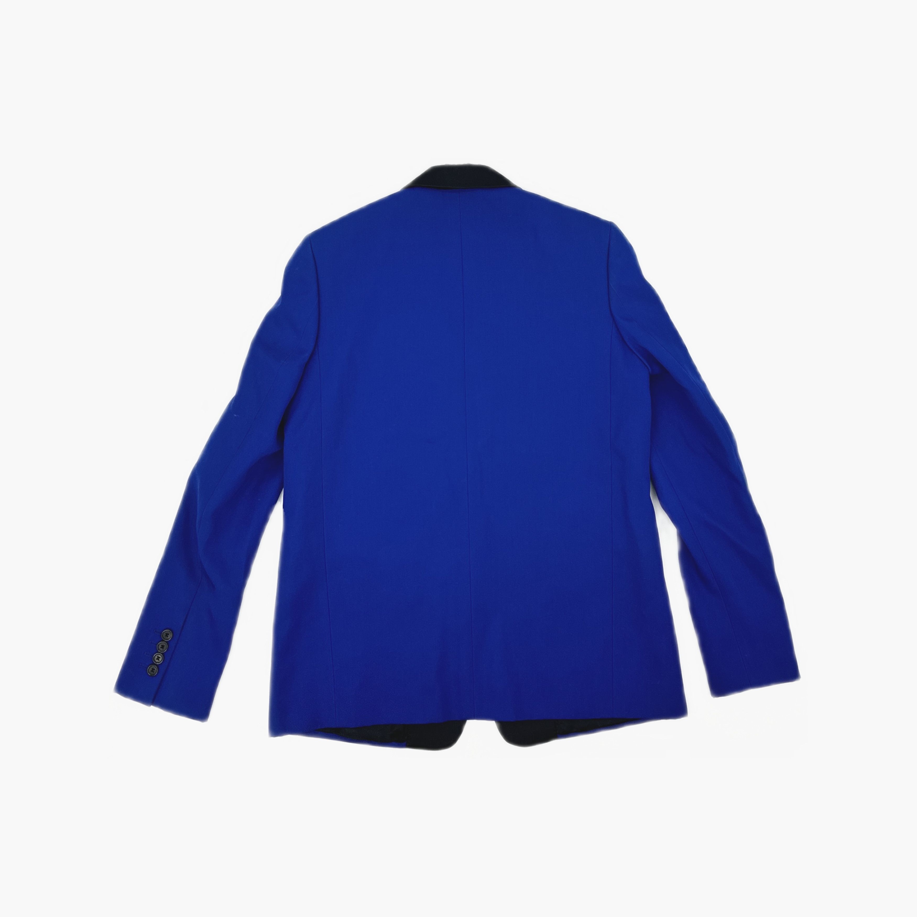 Celine CELINE Blue Contrast Lapel Blazer Size 40 Size S / US 4 / IT 40 - 2 Thumbnail