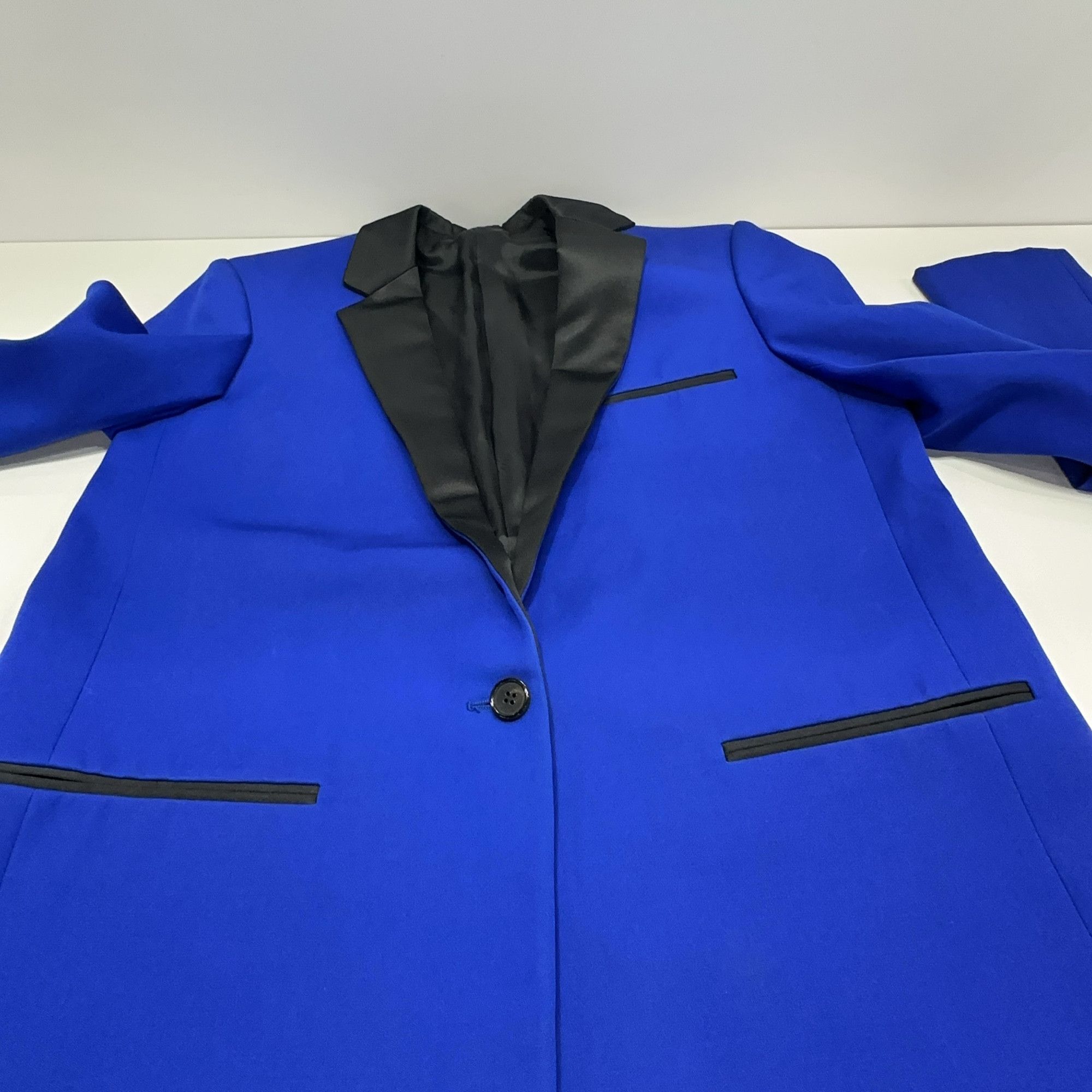 Celine CELINE Blue Contrast Lapel Blazer Size 40 Size S / US 4 / IT 40 - 6 Thumbnail