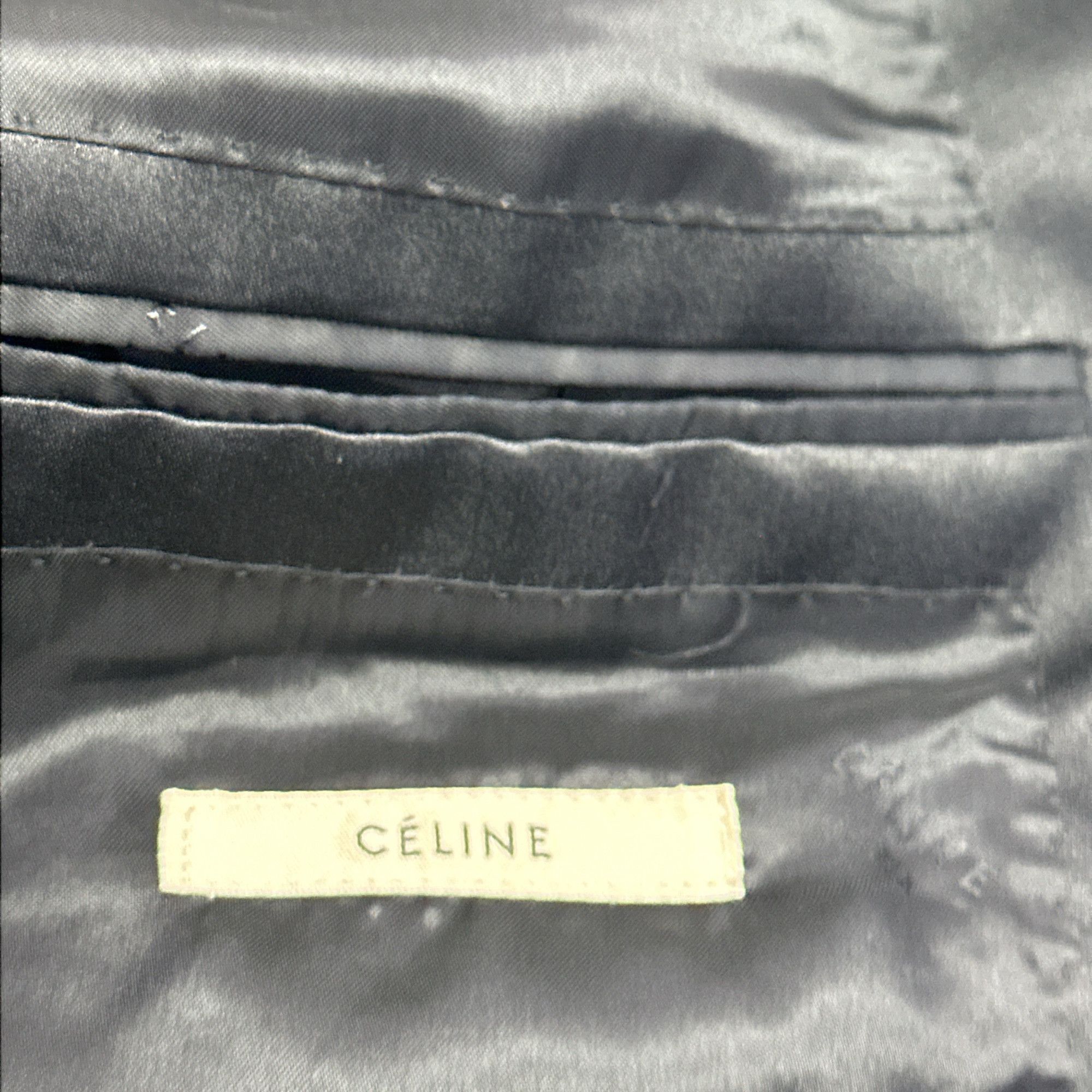 Celine CELINE Blue Contrast Lapel Blazer Size 40 Size S / US 4 / IT 40 - 4 Thumbnail