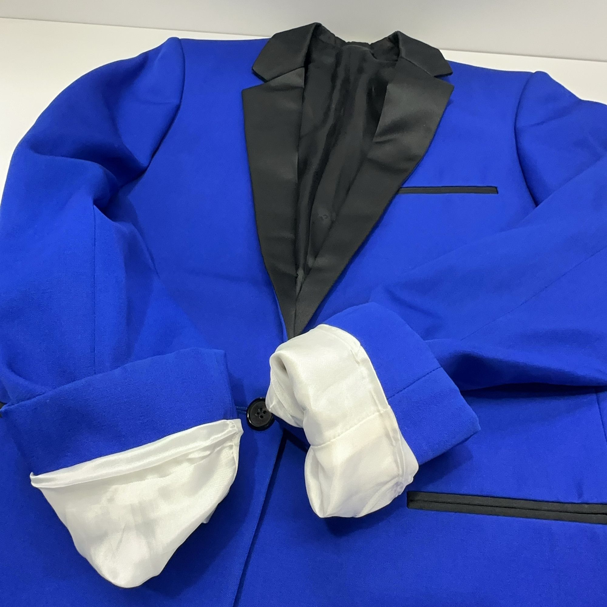 Celine CELINE Blue Contrast Lapel Blazer Size 40 Size S / US 4 / IT 40 - 10 Thumbnail