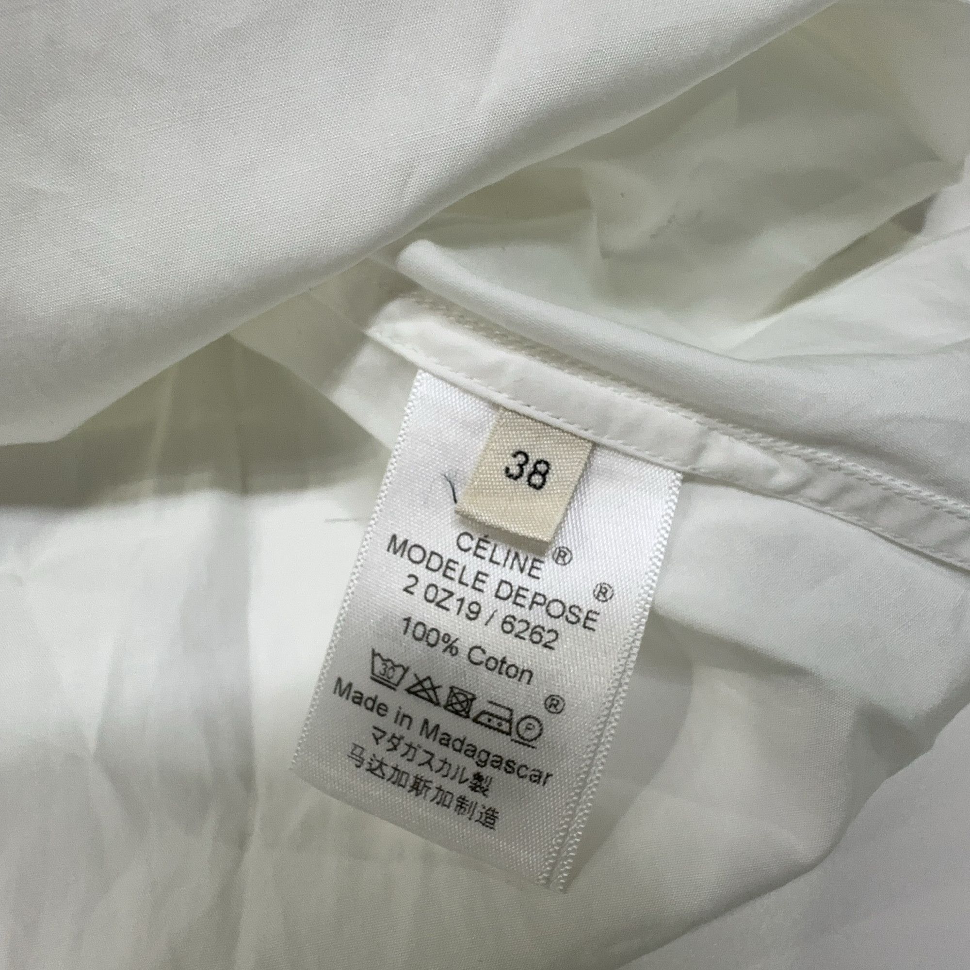 Celine Celine Cotton Button Up Shirt Size 38 Size S / US 4 / IT 40 - 4 Thumbnail