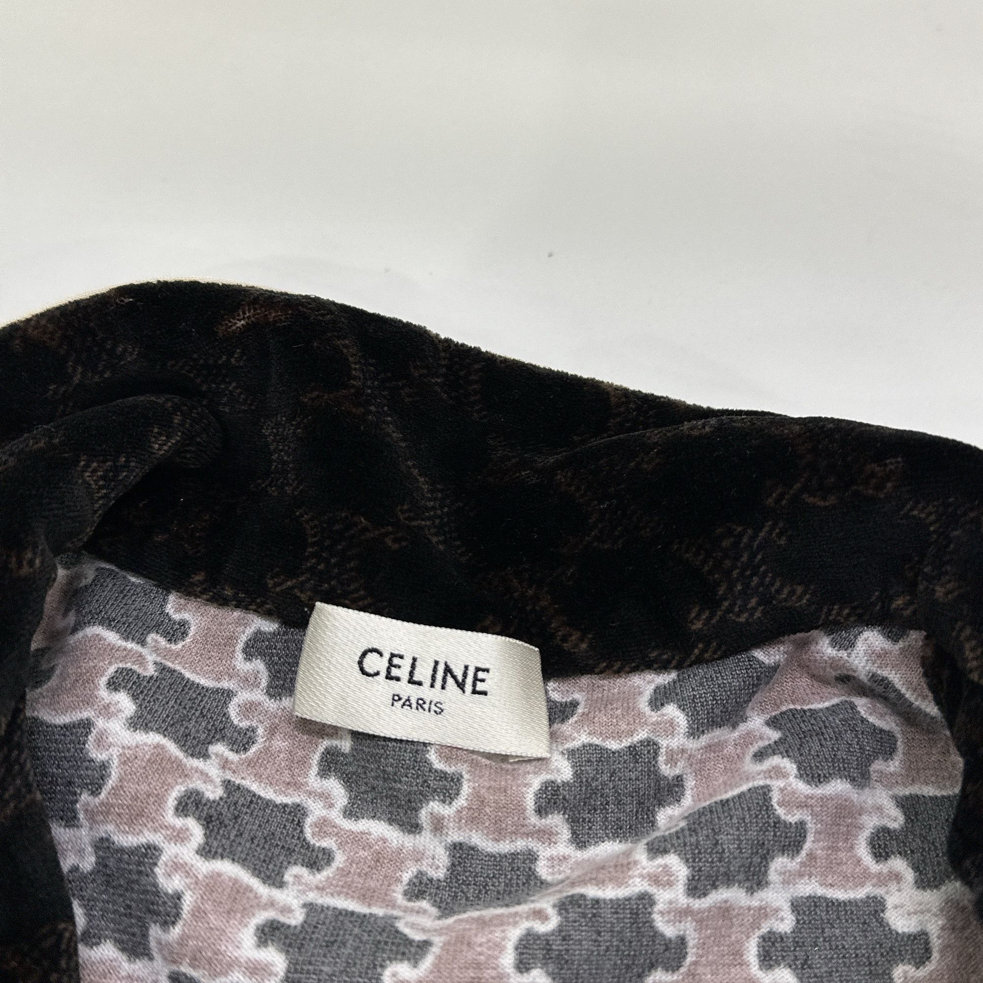 Celine CELINE Velvet Pattern Zip Jacket Size S Size S / US 4 / IT 40 - 5 Thumbnail