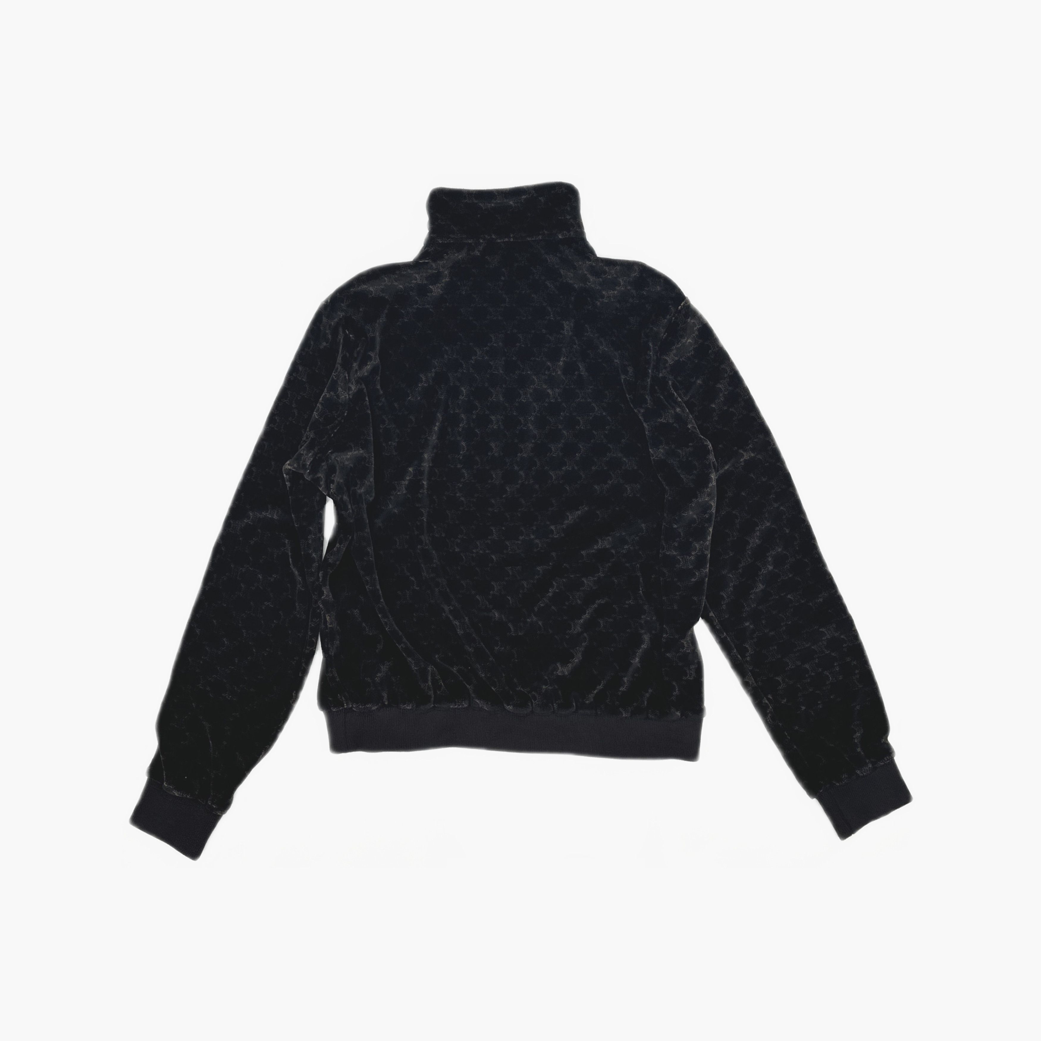 Celine CELINE Velvet Pattern Zip Jacket Size S Size S / US 4 / IT 40 - 2 Thumbnail