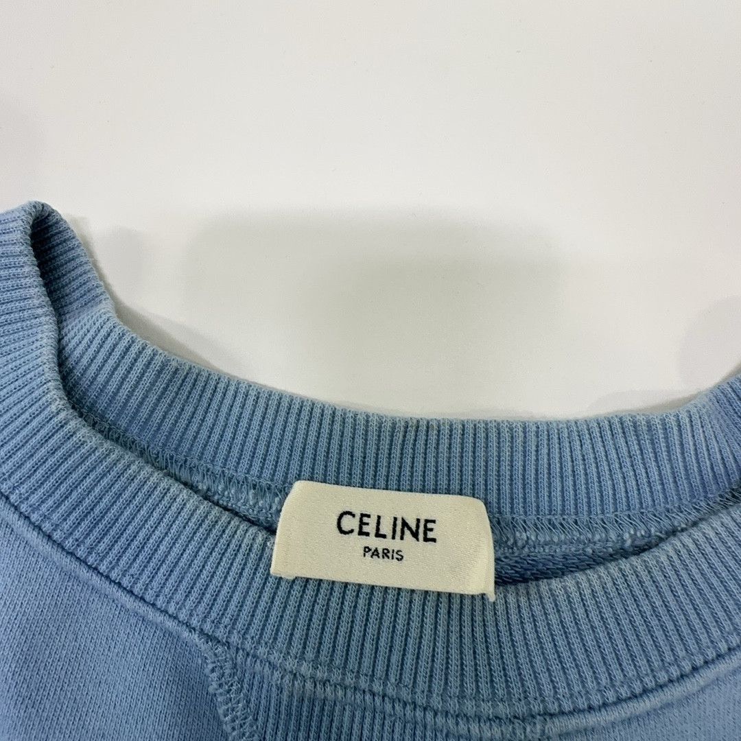 Celine Celine Triomphe Logo Sweatshirt XS Size XS / US 0-2 / IT 36-38 - 3 Thumbnail