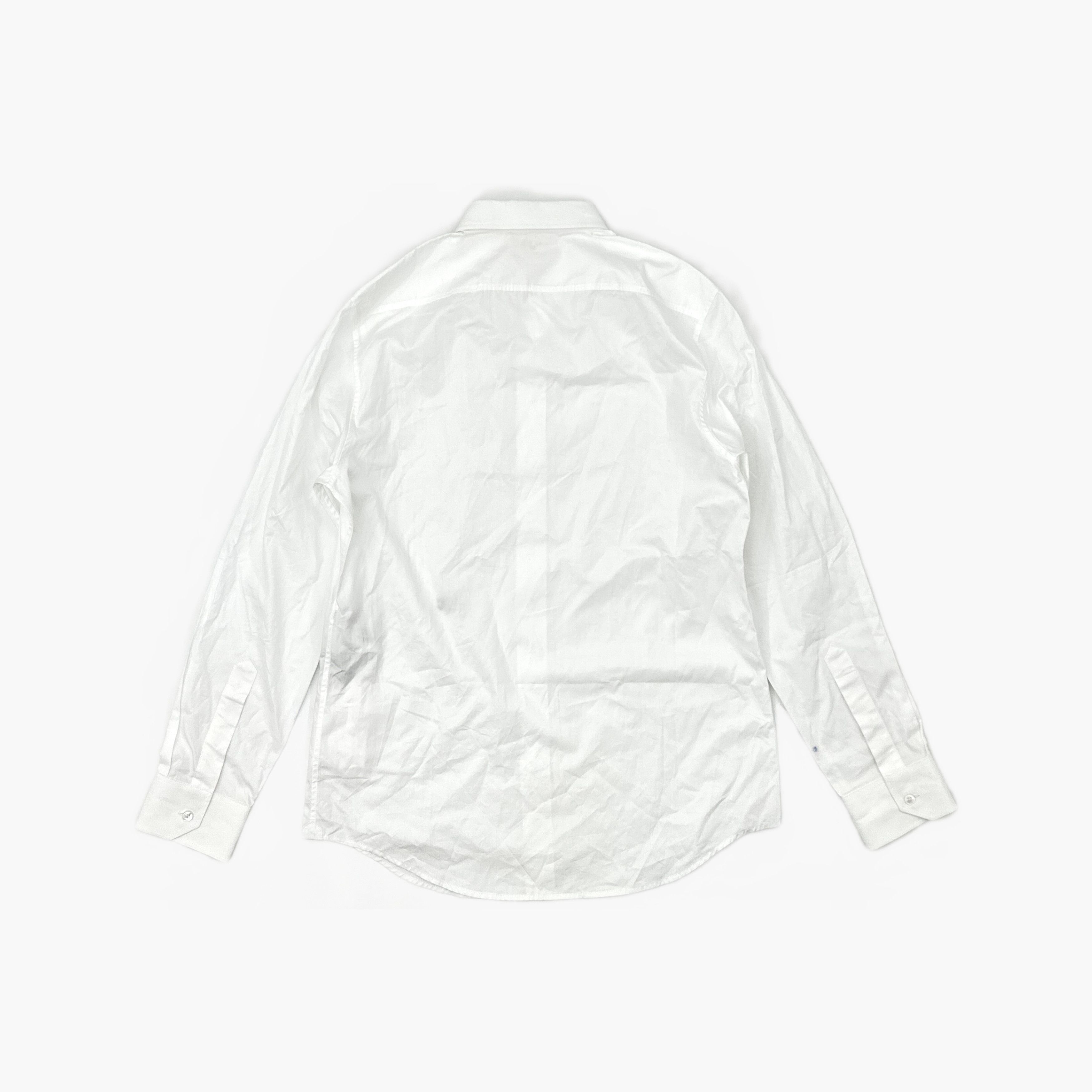 Celine Celine White Cotton Button Up Shirt Size M Size US XXS / EU 40 - 2 Thumbnail