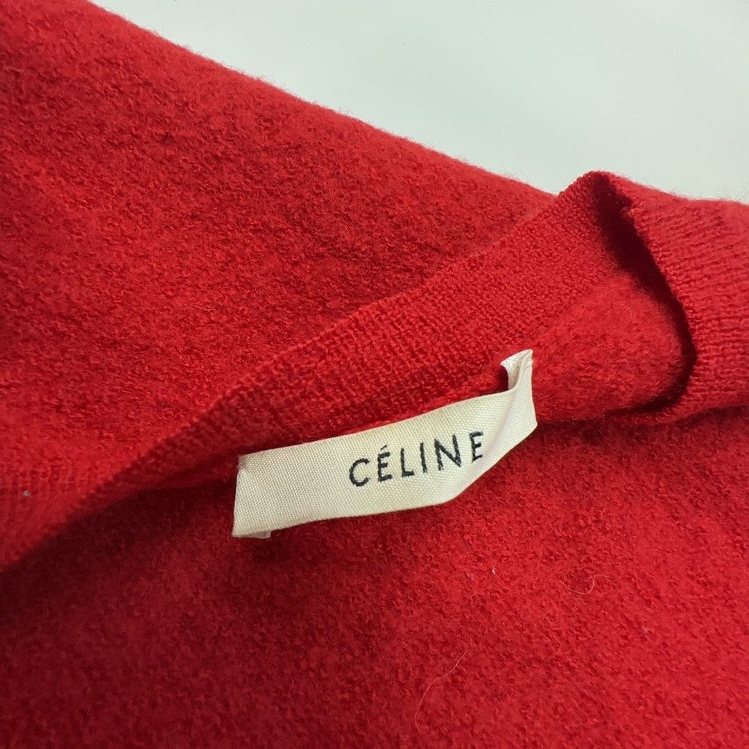 Celine Celine Red Knit Sweater Size M Size M / US 6-8 / IT 42-44 - 3 Thumbnail