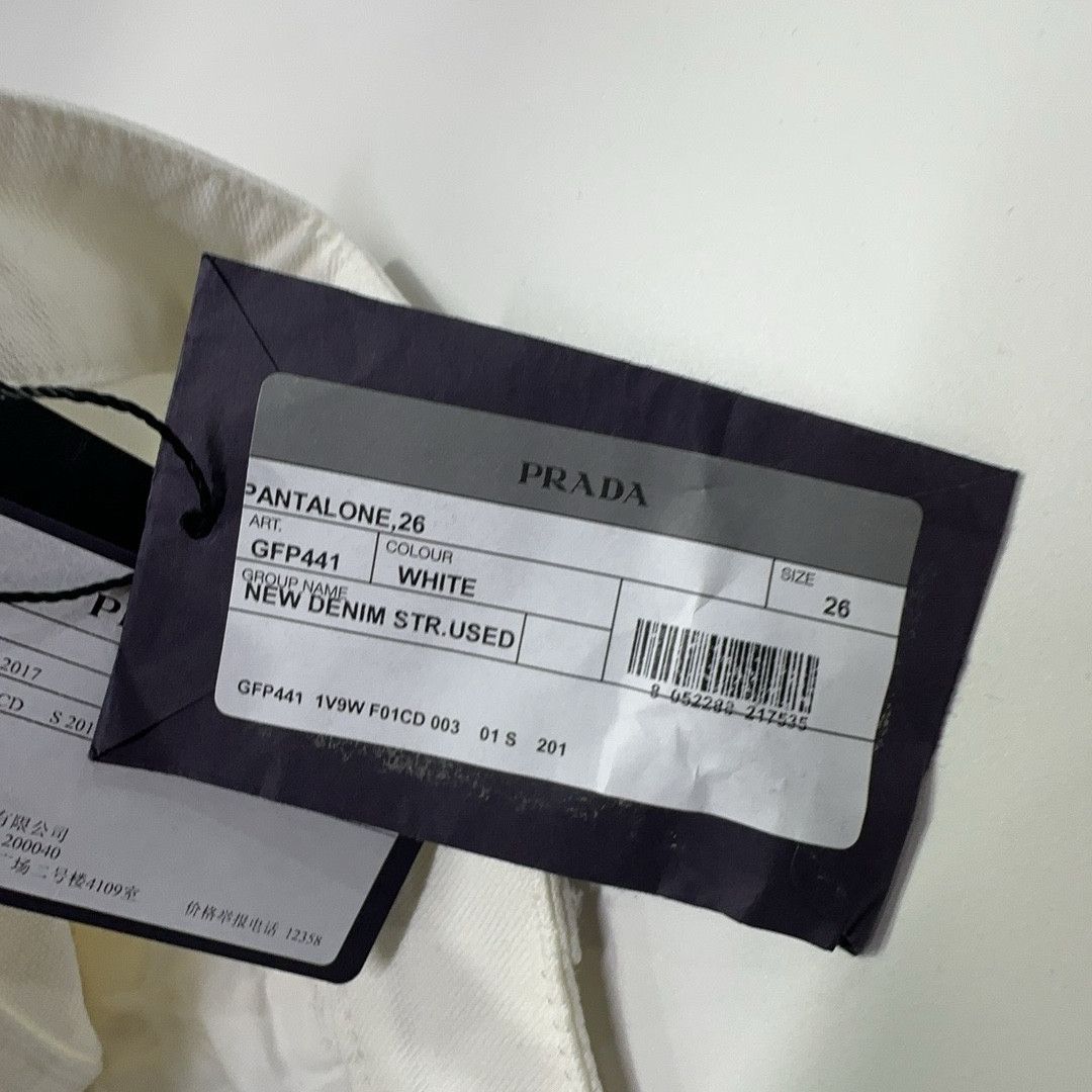 Prada Prada White Denim Jeans Size 26 Size US 26 / EU 42 - 6 Thumbnail