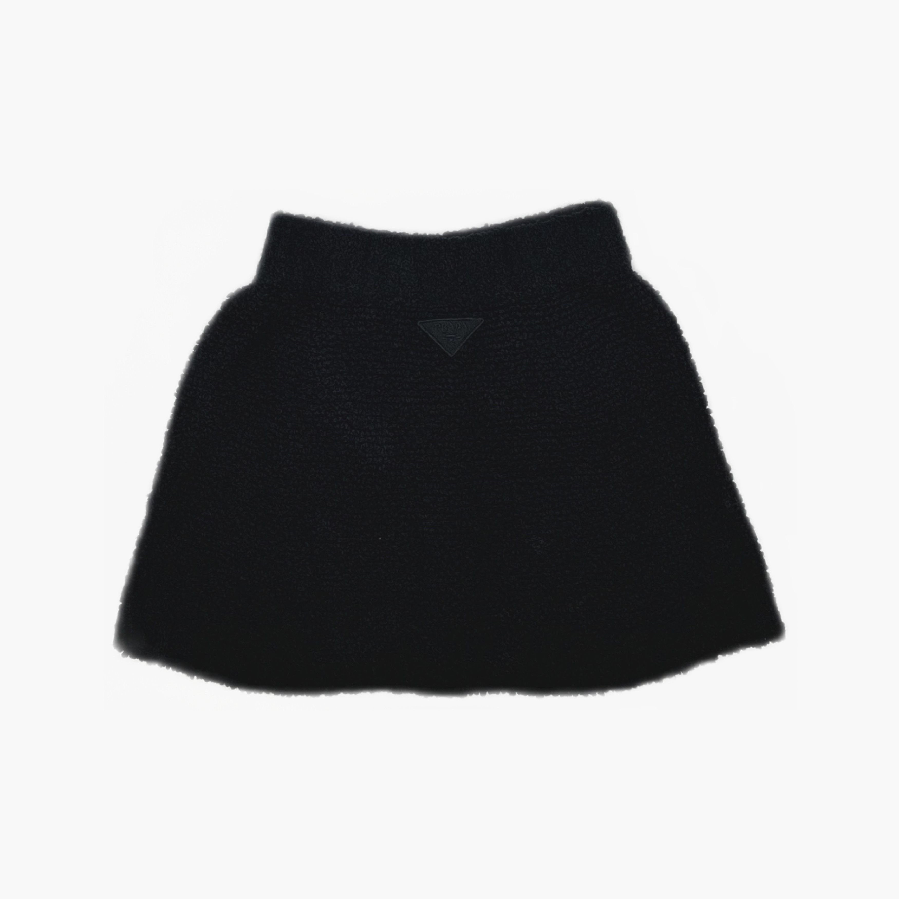Prada Prada Black Boucle Mini Skirt Size 42 Size 28" / US 6 / IT 42 - 2 Thumbnail