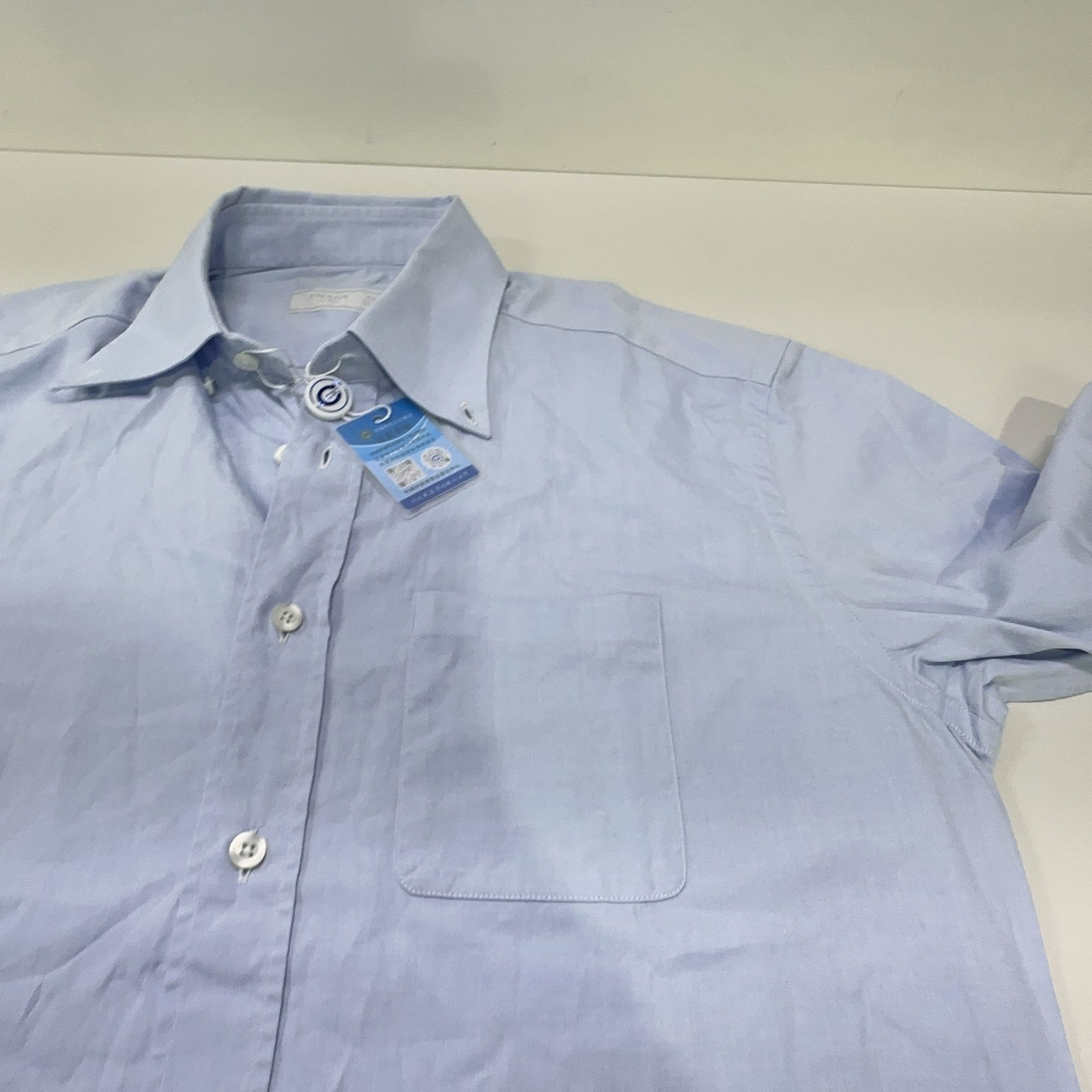Prada Prada Light Blue Button Up Shirt Size M Size US XXS / EU 40 - 8 Thumbnail