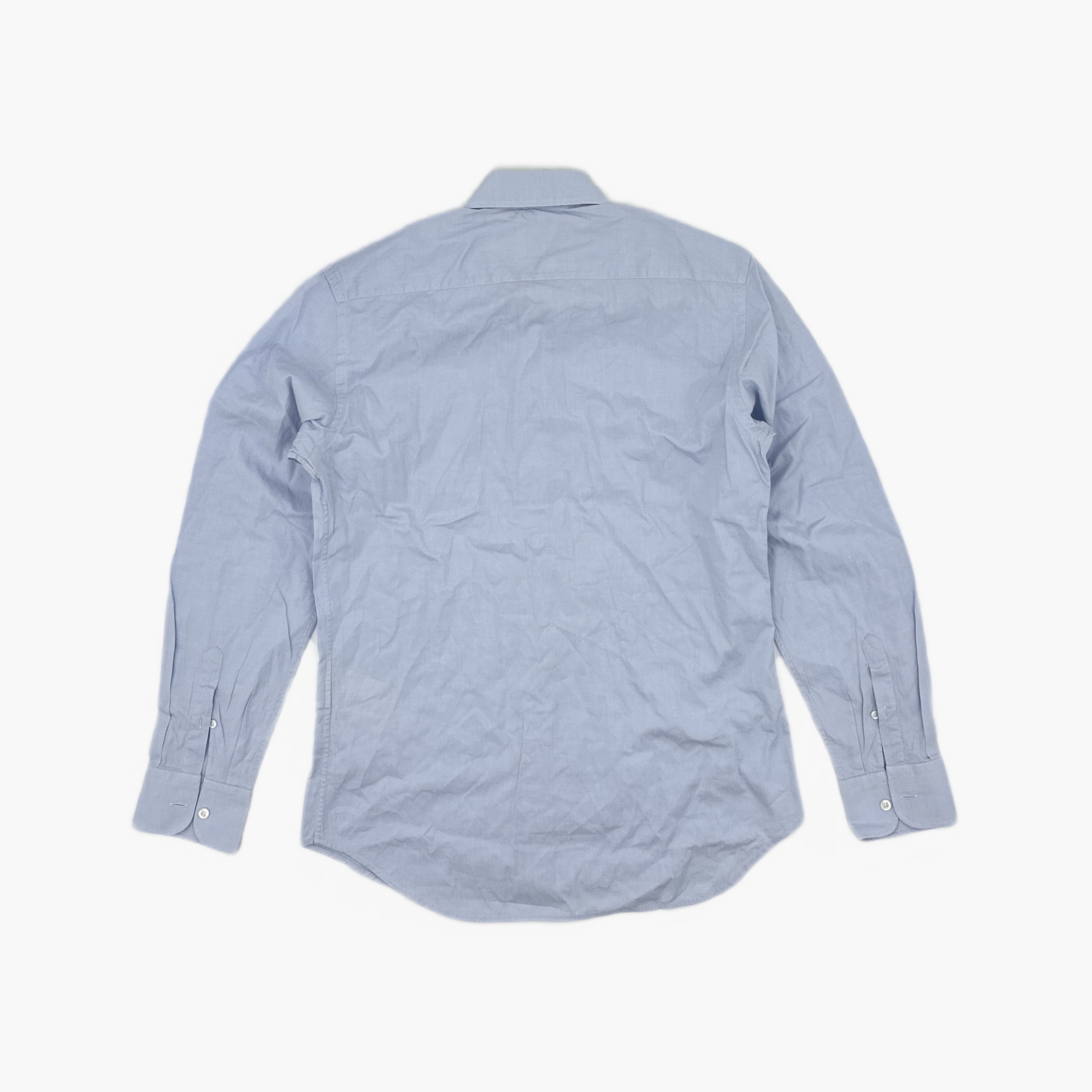 Prada Prada Light Blue Button Up Shirt Size M Size US XXS / EU 40 - 2 Thumbnail