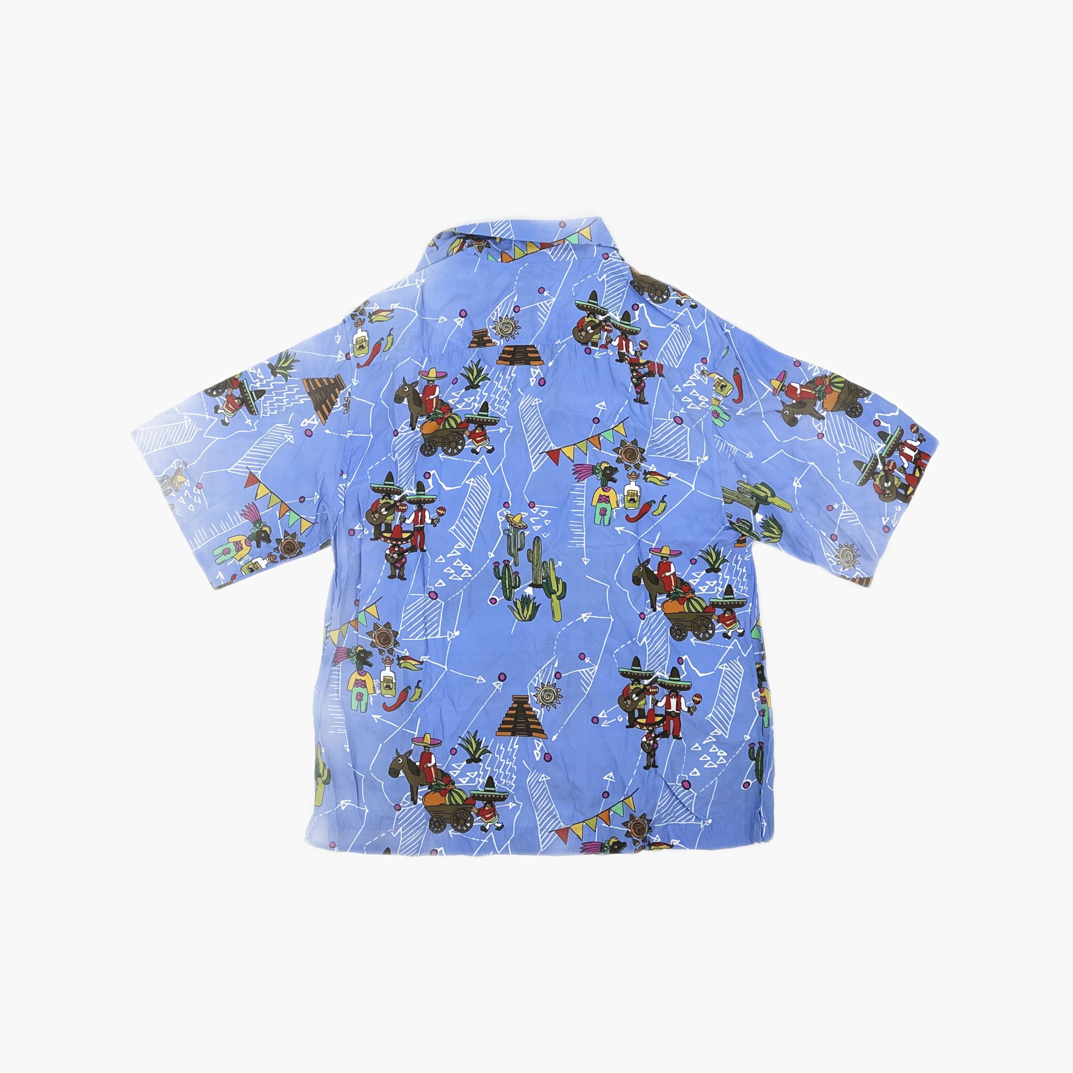 Prada Prada Mexico Print Button Up Shirt Size M Size US M / EU 48-50 / 2 - 2 Thumbnail