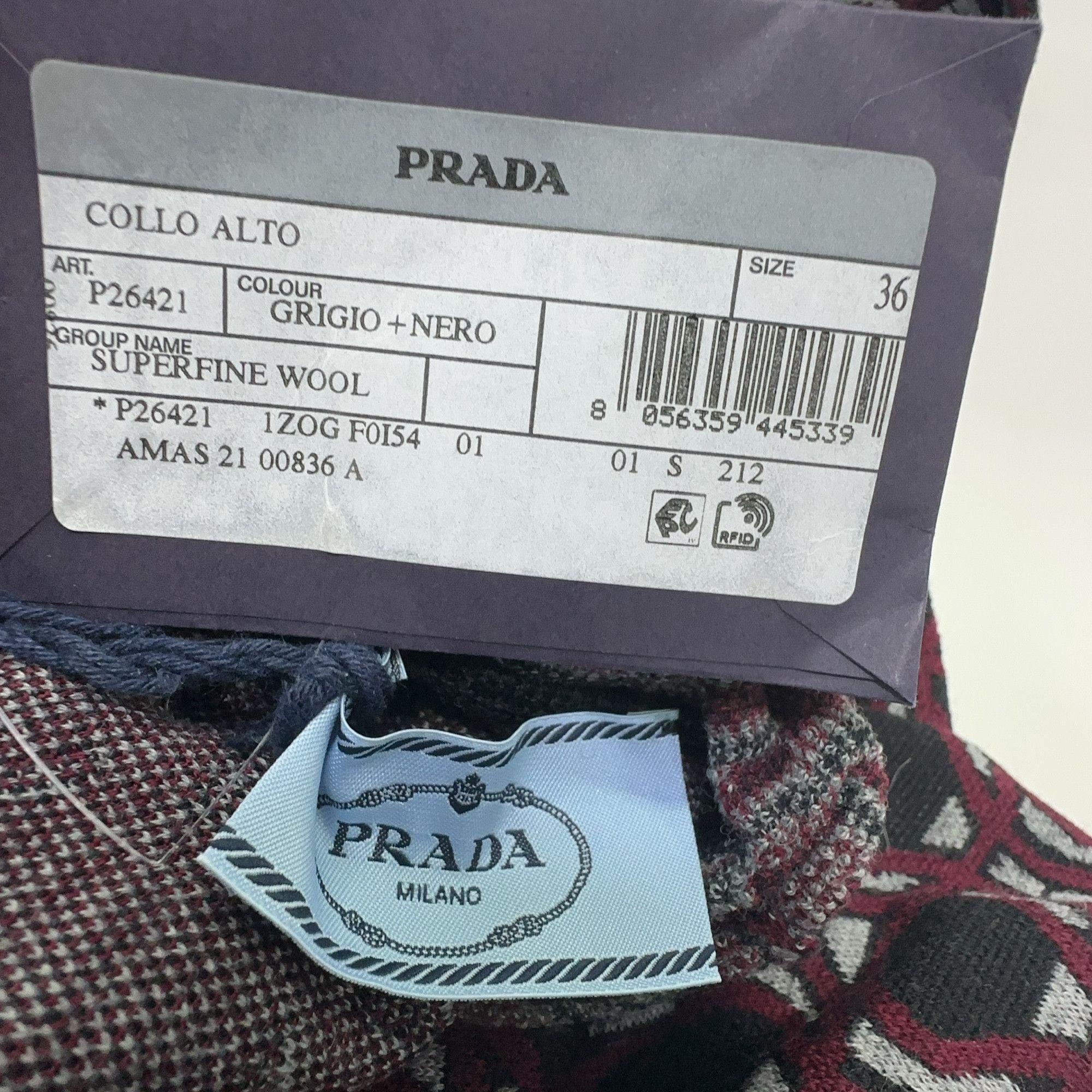 Prada Prada Geometric Turtleneck Sweater Size 36 Size XS / US 0-2 / IT 36-38 - 5 Thumbnail