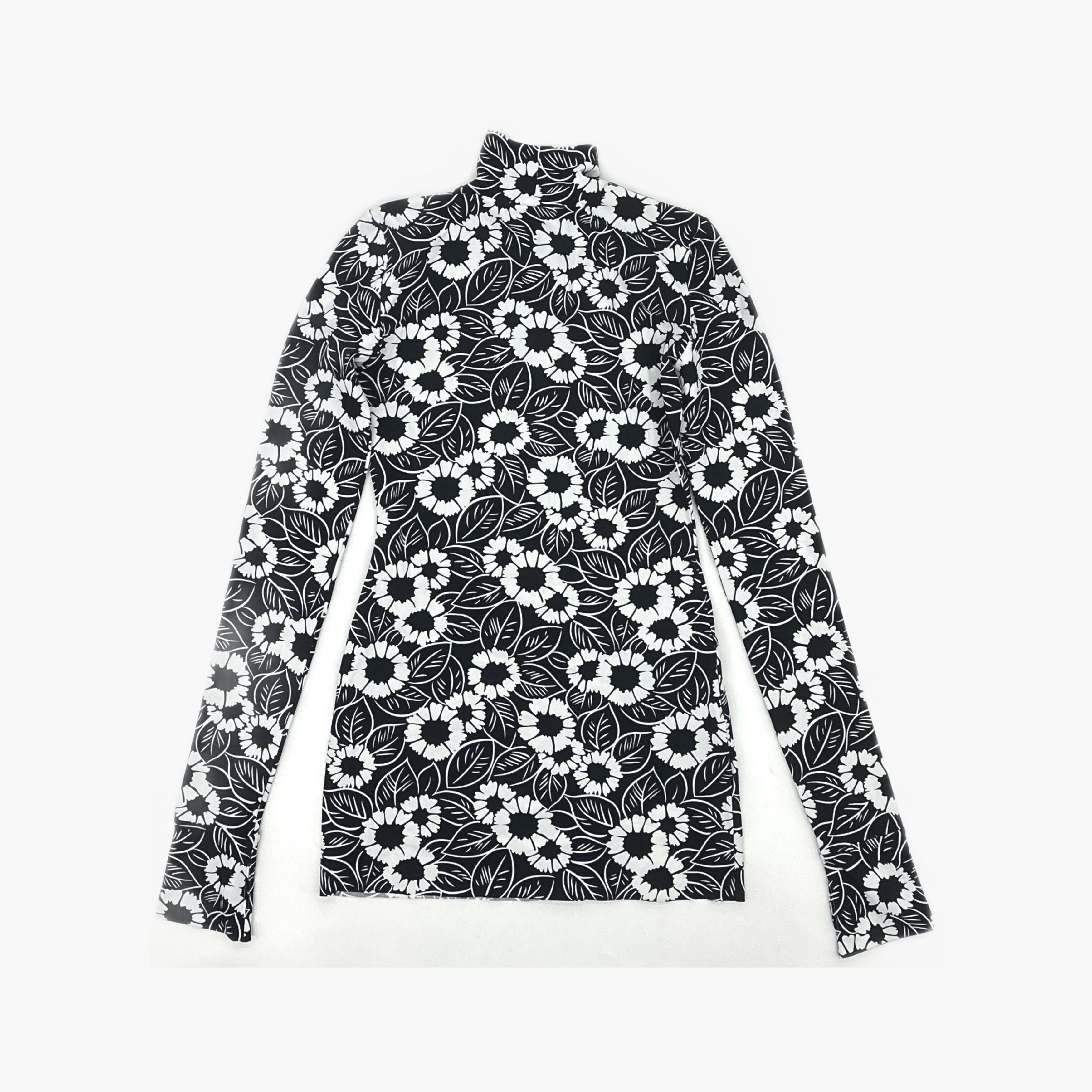 Prada Prada Floral High-Neck Long Sleeve Shirt Size 38 Size XS / US 0-2 / IT 36-38 - 2 Thumbnail