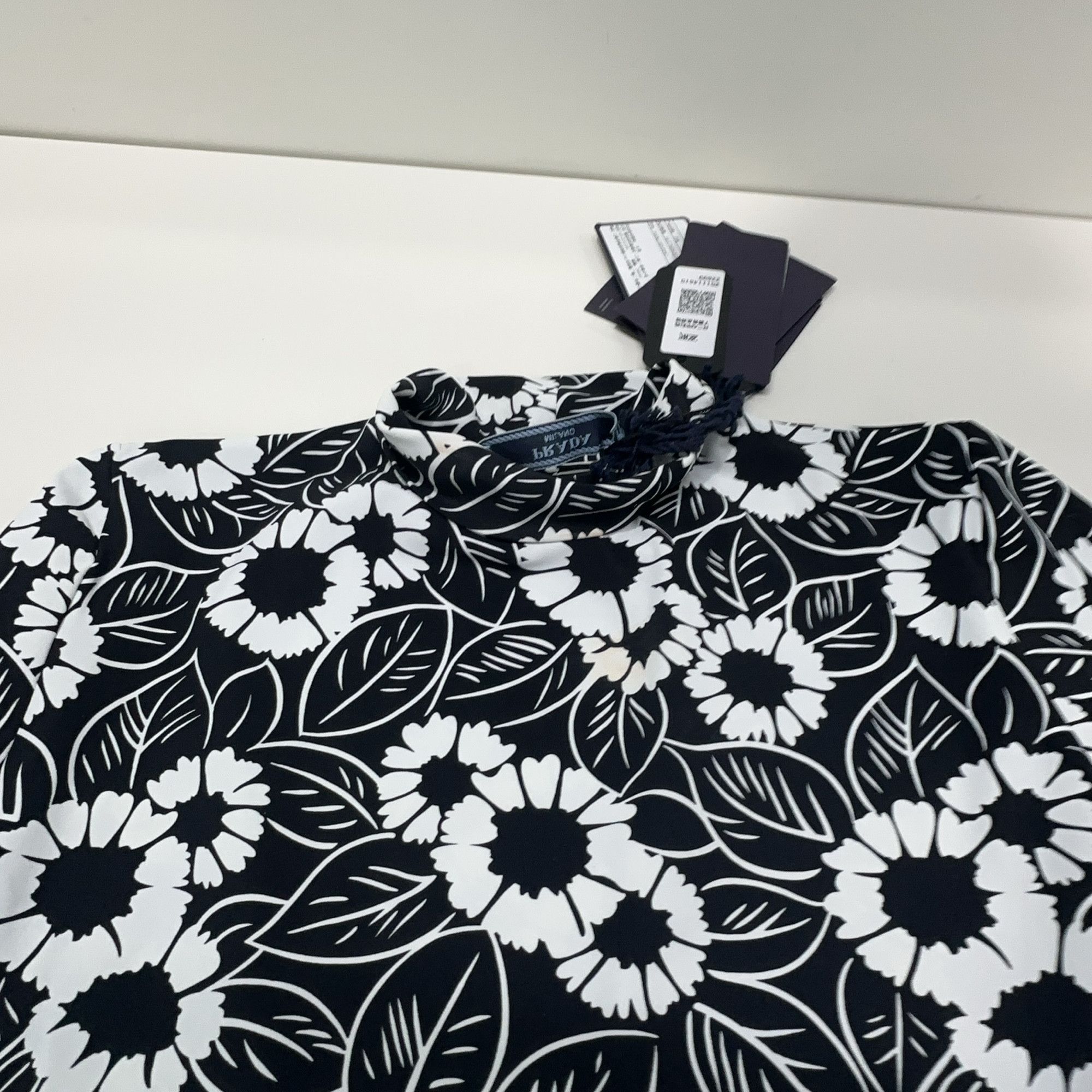 Prada Prada Floral High-Neck Long Sleeve Shirt Size 38 Size XS / US 0-2 / IT 36-38 - 9 Thumbnail