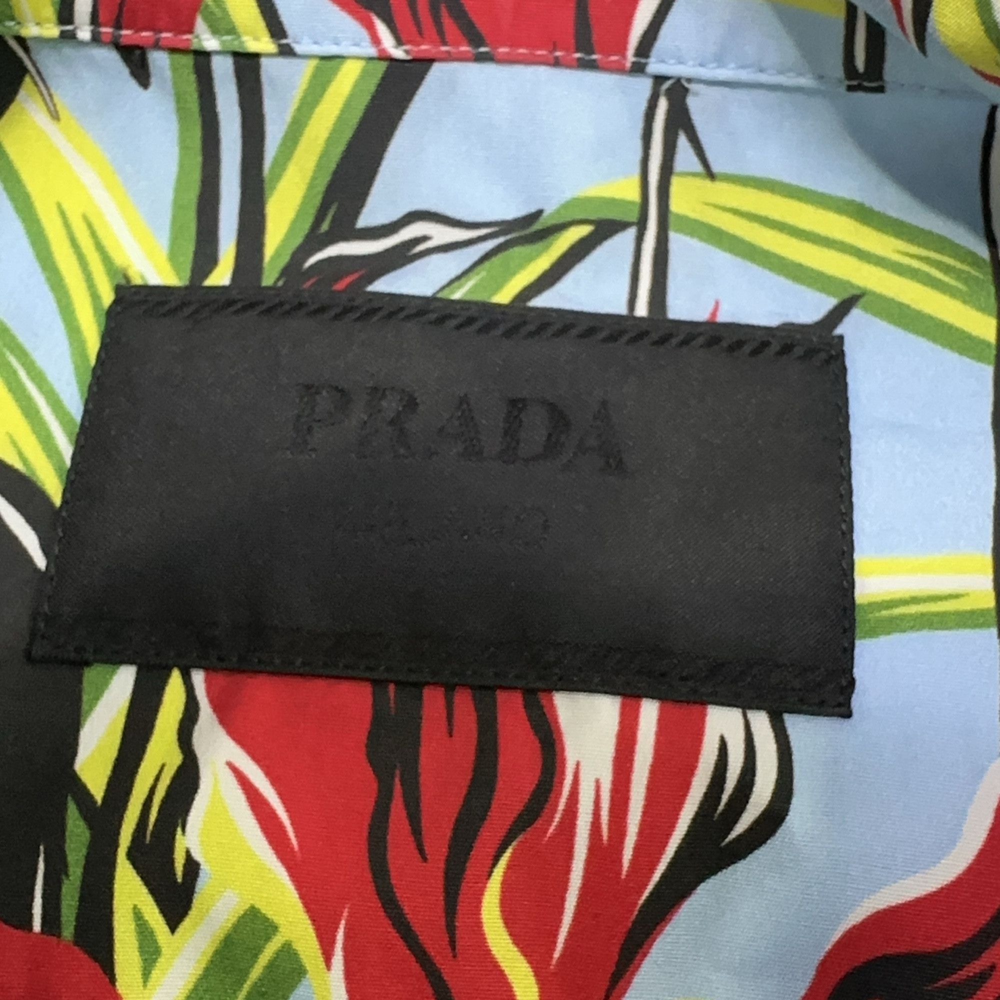 Prada PRADA Floral Print Short Sleeve Shirt L Size US L / EU 52-54 / 3 - 3 Thumbnail