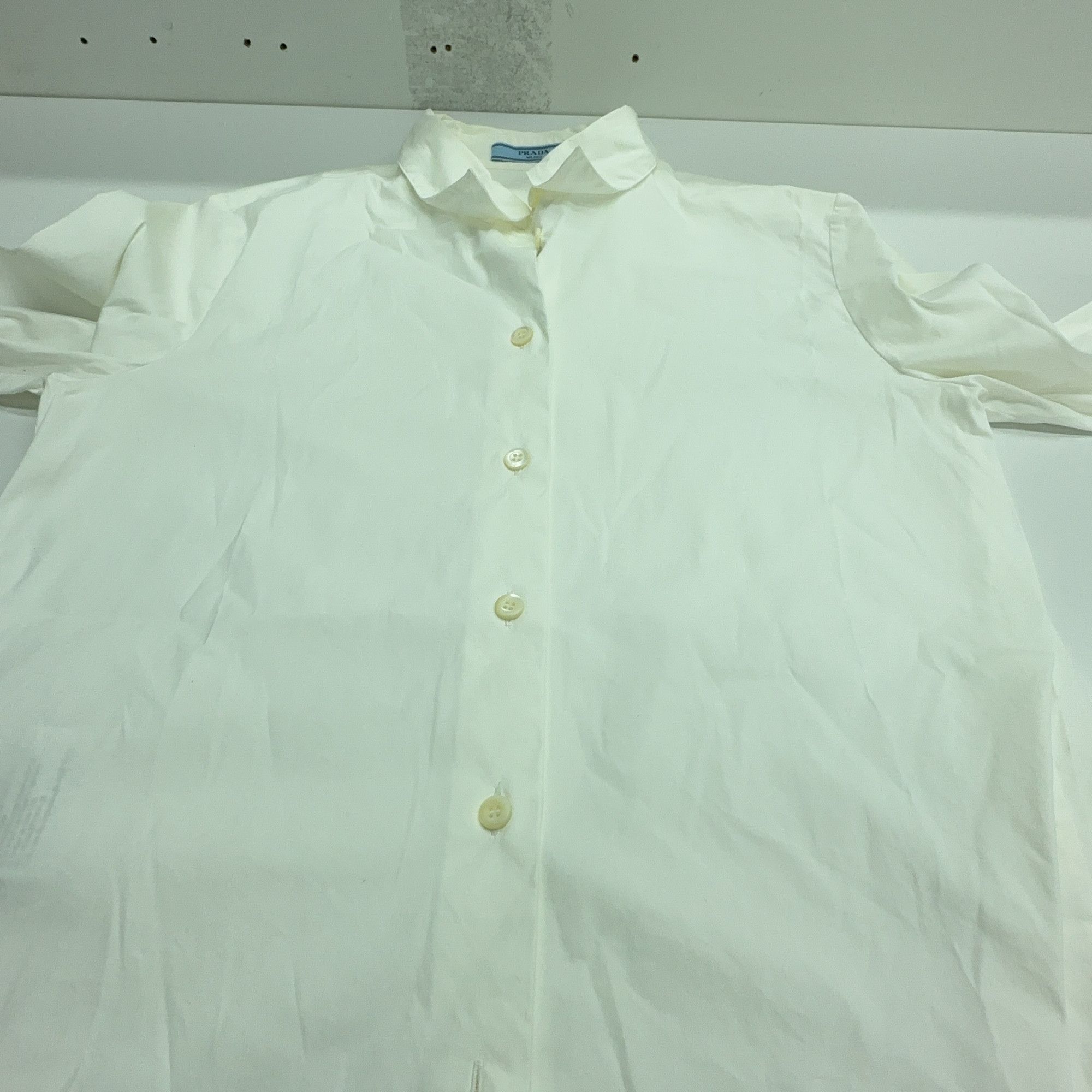 Prada Prada White Button Up Shirt Size M Size US XXS / EU 40 - 6 Thumbnail