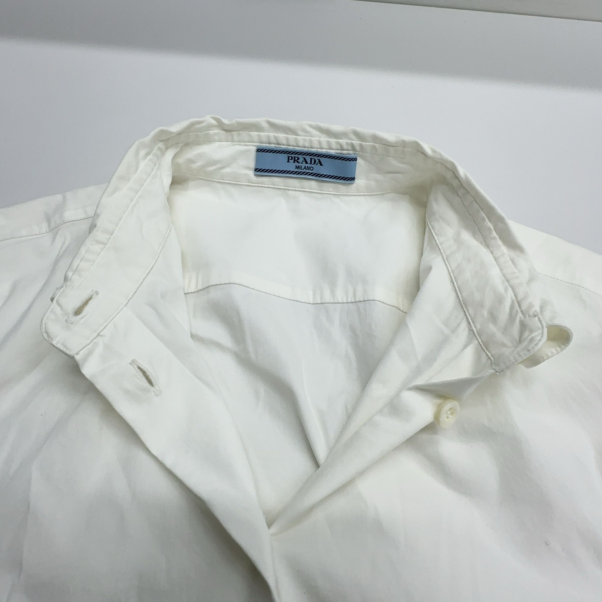 Prada Prada White Button Up Shirt Size M Size US XXS / EU 40 - 5 Thumbnail