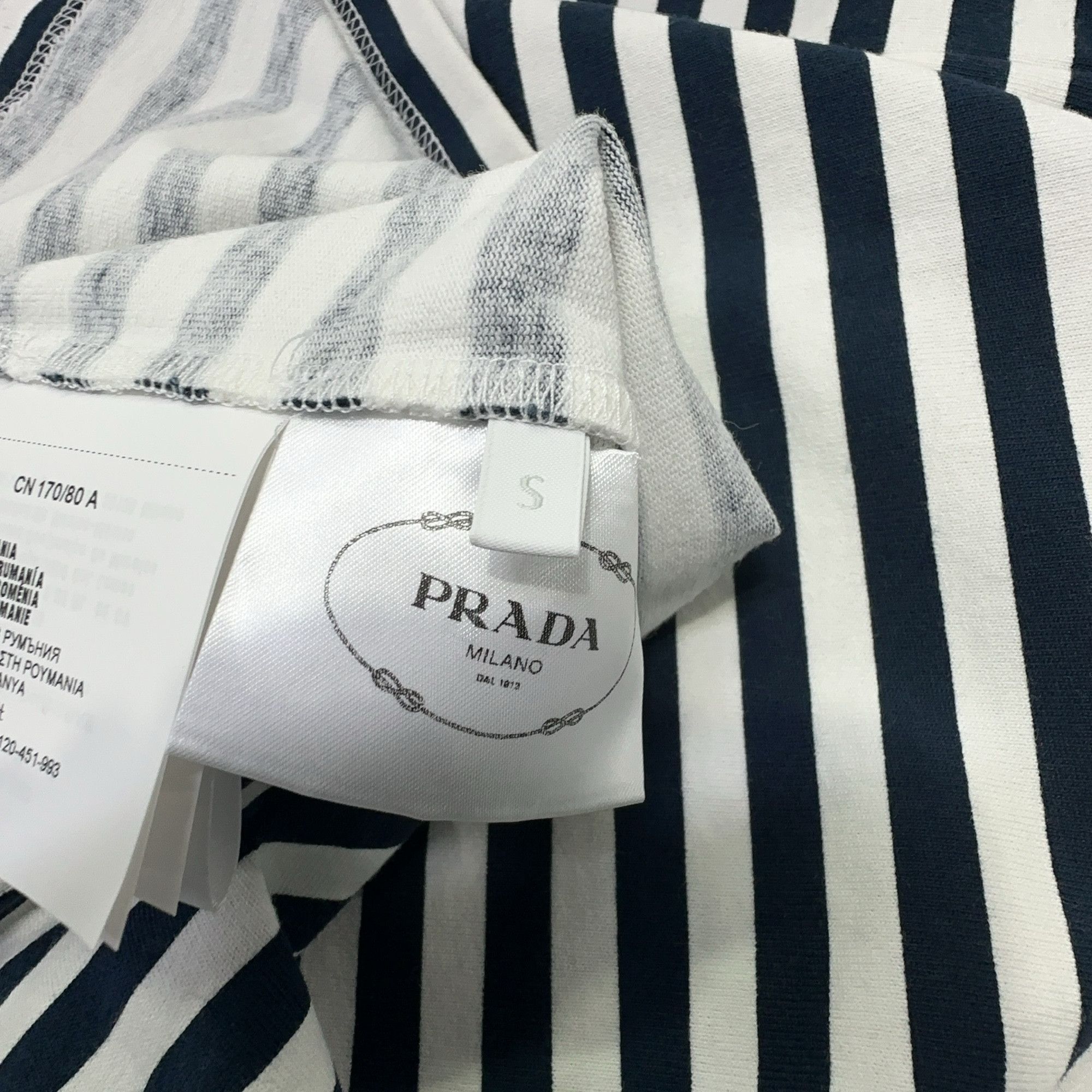 Prada Prada Striped Pocket T-Shirt Size S Size S / US 4 / IT 40 - 4 Thumbnail