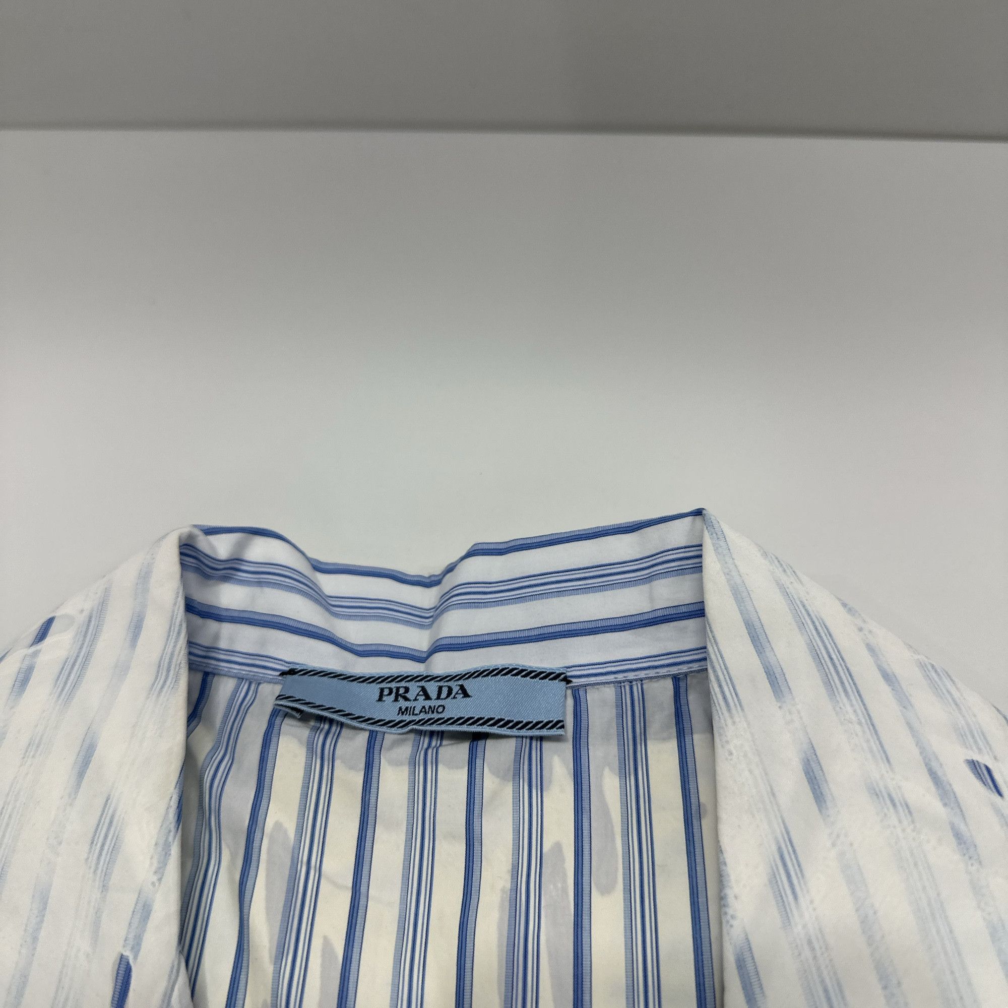 Prada Prada Striped Print Shirt Size S Size US S / EU 44-46 / 1 - 3 Thumbnail