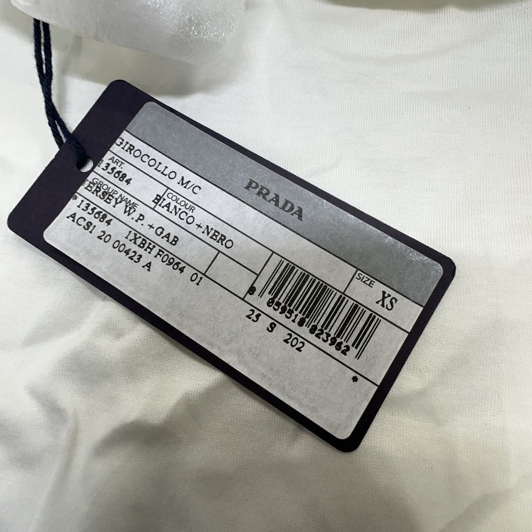 Prada Prada Paneled Logo T-Shirt Size XS Size XS / US 0-2 / IT 36-38 - 3 Thumbnail