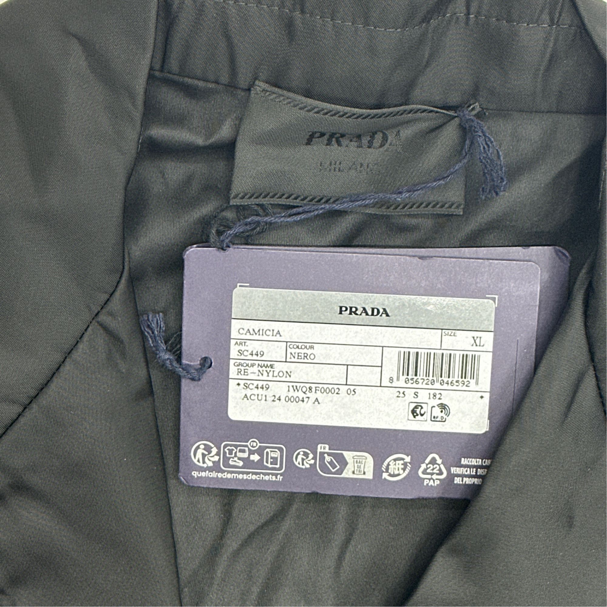 Prada Prada Re-Nylon Logo Shirt Size XL Size US XL / EU 56 / 4 - 2 Thumbnail
