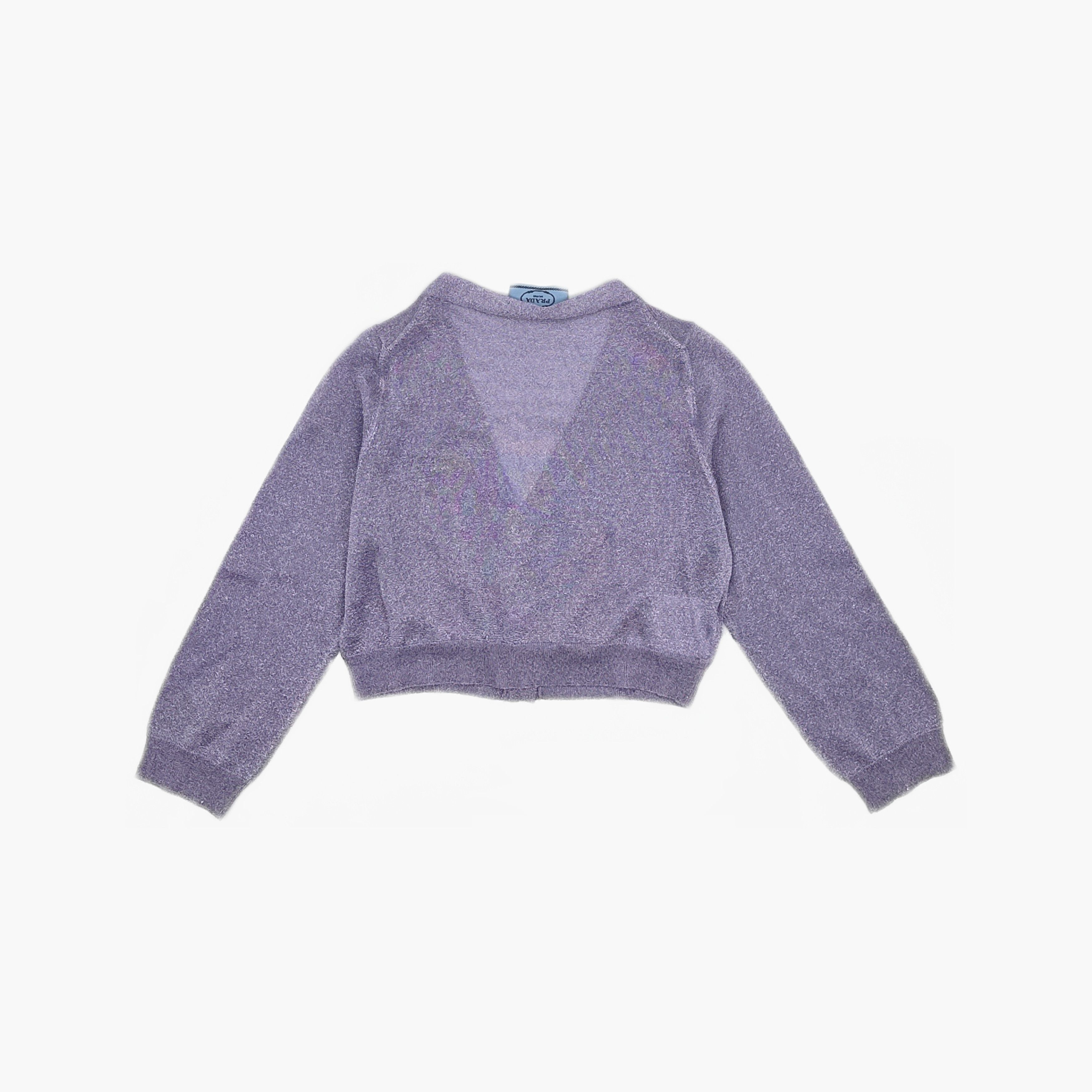 Prada Prada Purple V-Neck Cardigan Size 40 Size S / US 4 / IT 40 - 2 Thumbnail