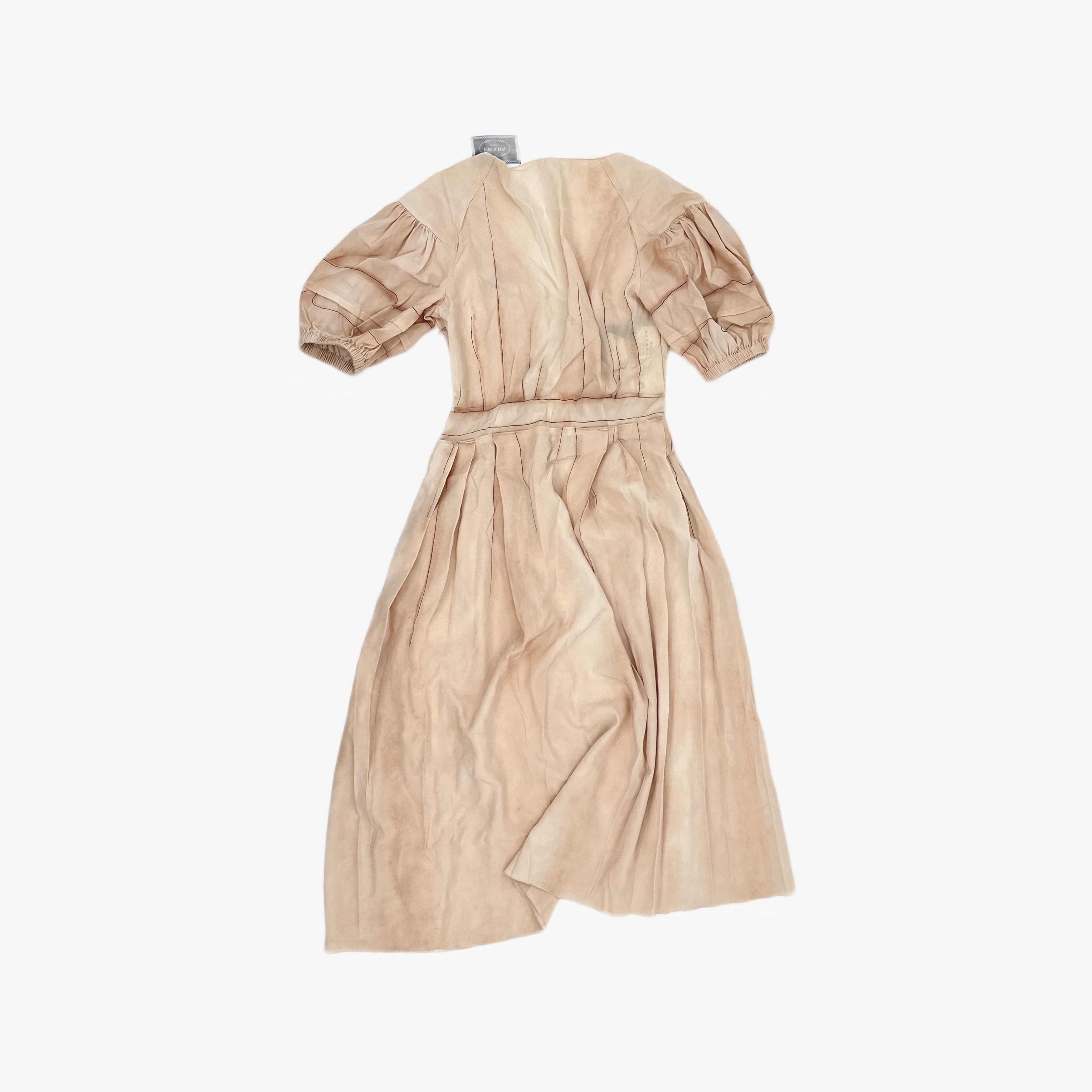 Prada Prada Silk V-Neck Midi Dress Size 38 Size XS / US 0-2 / IT 36-38 - 2 Thumbnail