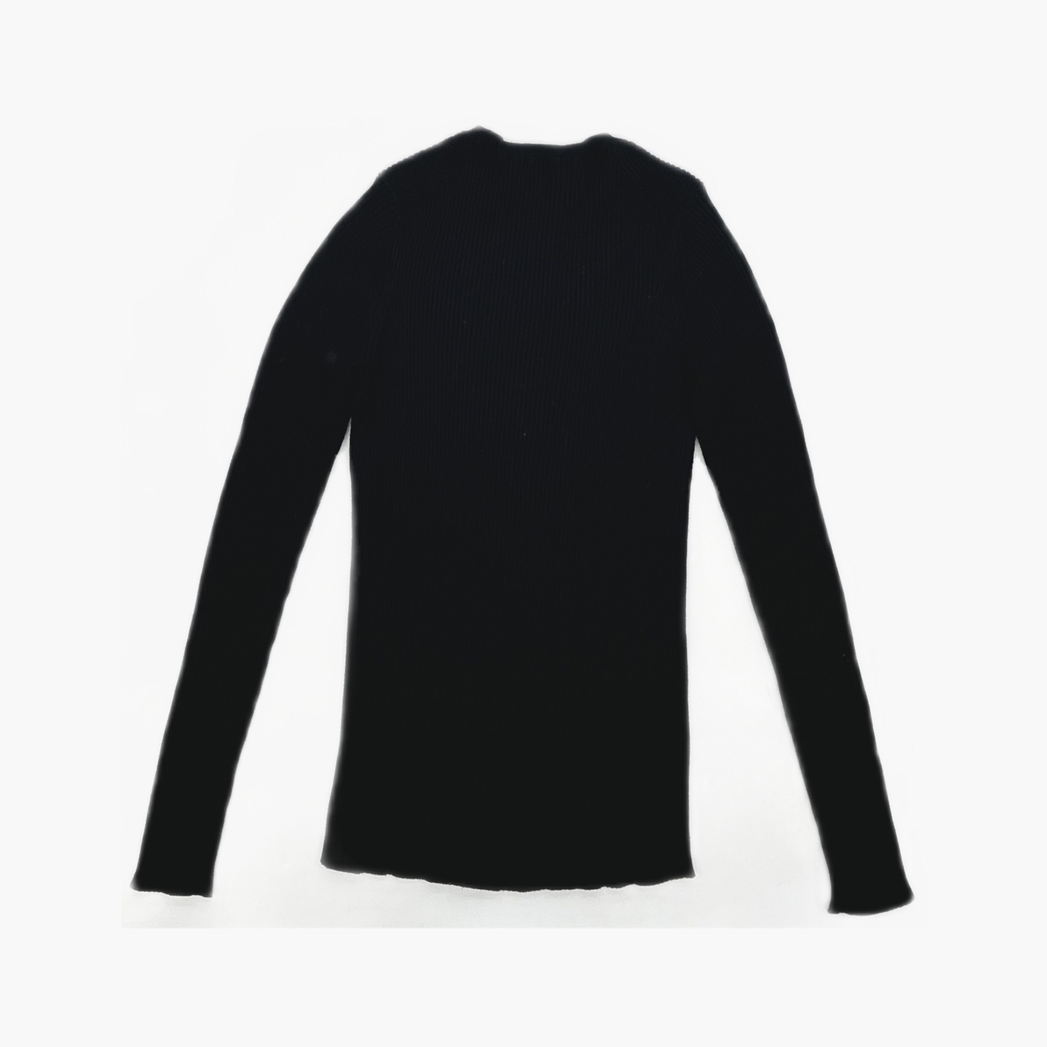 Prada Prada Black Ribbed Knit Sweater Size 38 Size XS / US 0-2 / IT 36-38 - 2 Thumbnail
