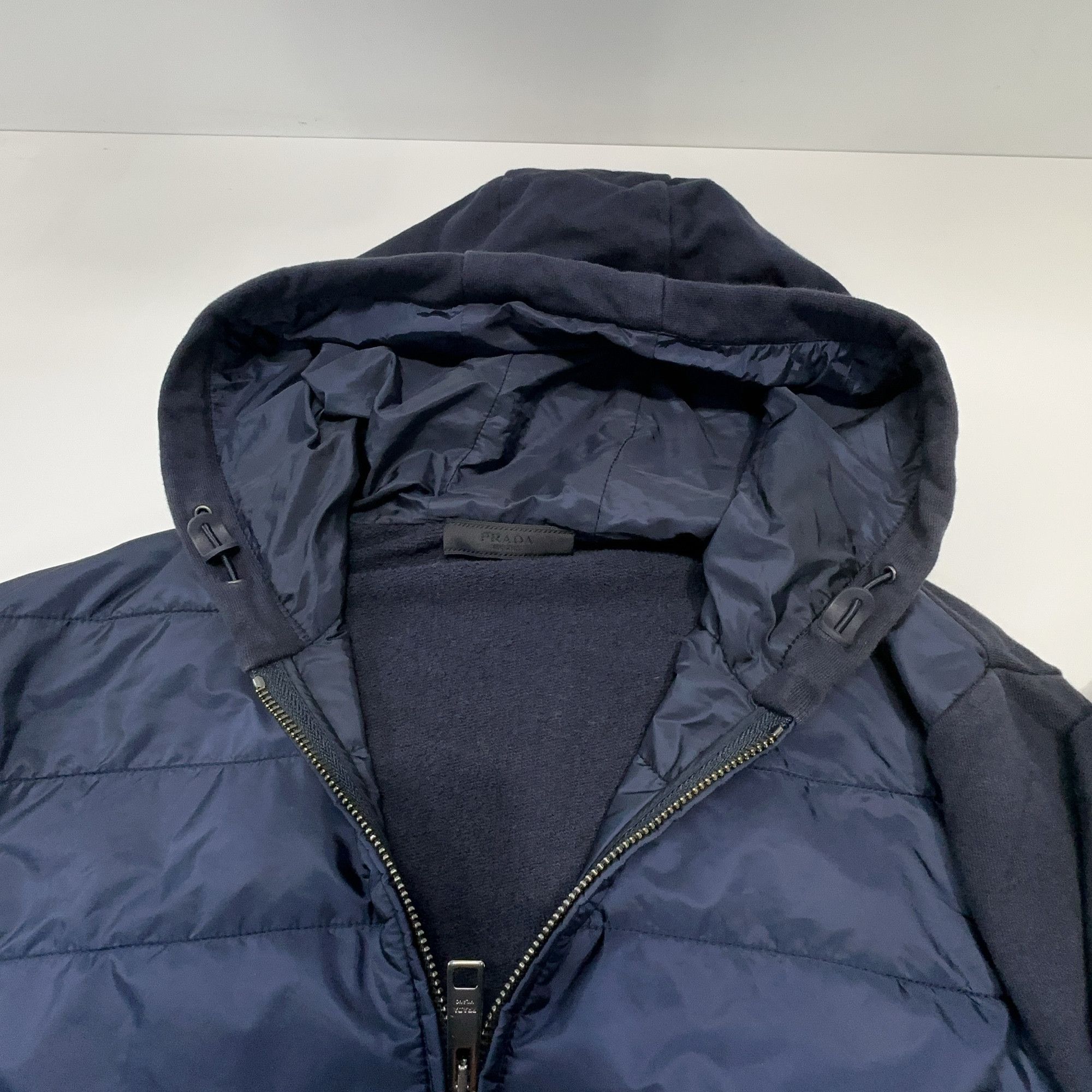 Prada Prada Quilted Hybrid Zip-Up Hoodie Size S Size US S / EU 44-46 / 1 - 5 Thumbnail