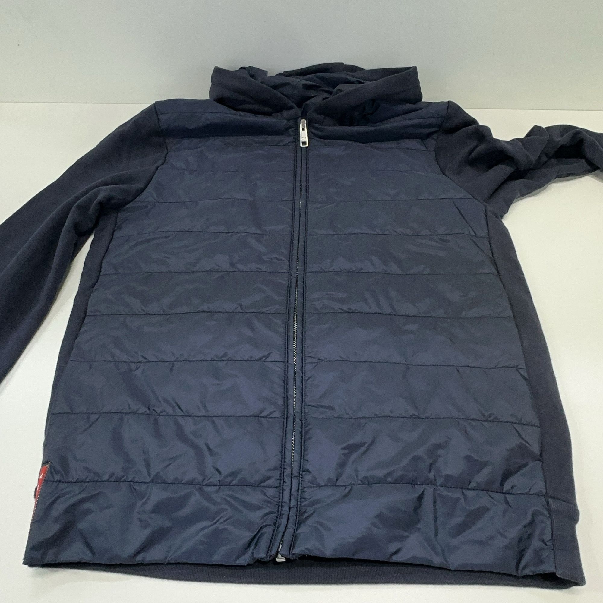 Prada Prada Quilted Hybrid Zip-Up Hoodie Size S Size US S / EU 44-46 / 1 - 6 Thumbnail