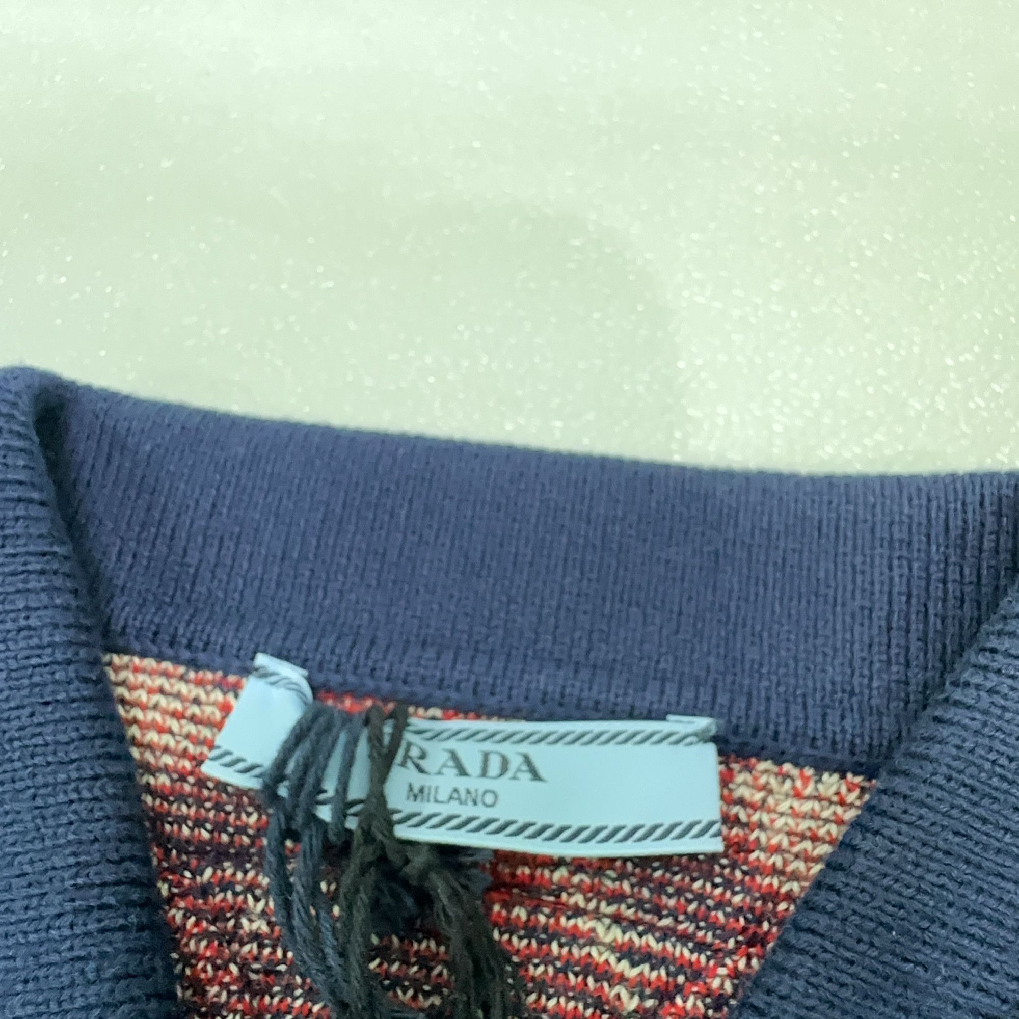 Prada Prada Argyle Pattern Knit Polo Size 38 Size XS / US 0-2 / IT 36-38 - 5 Thumbnail
