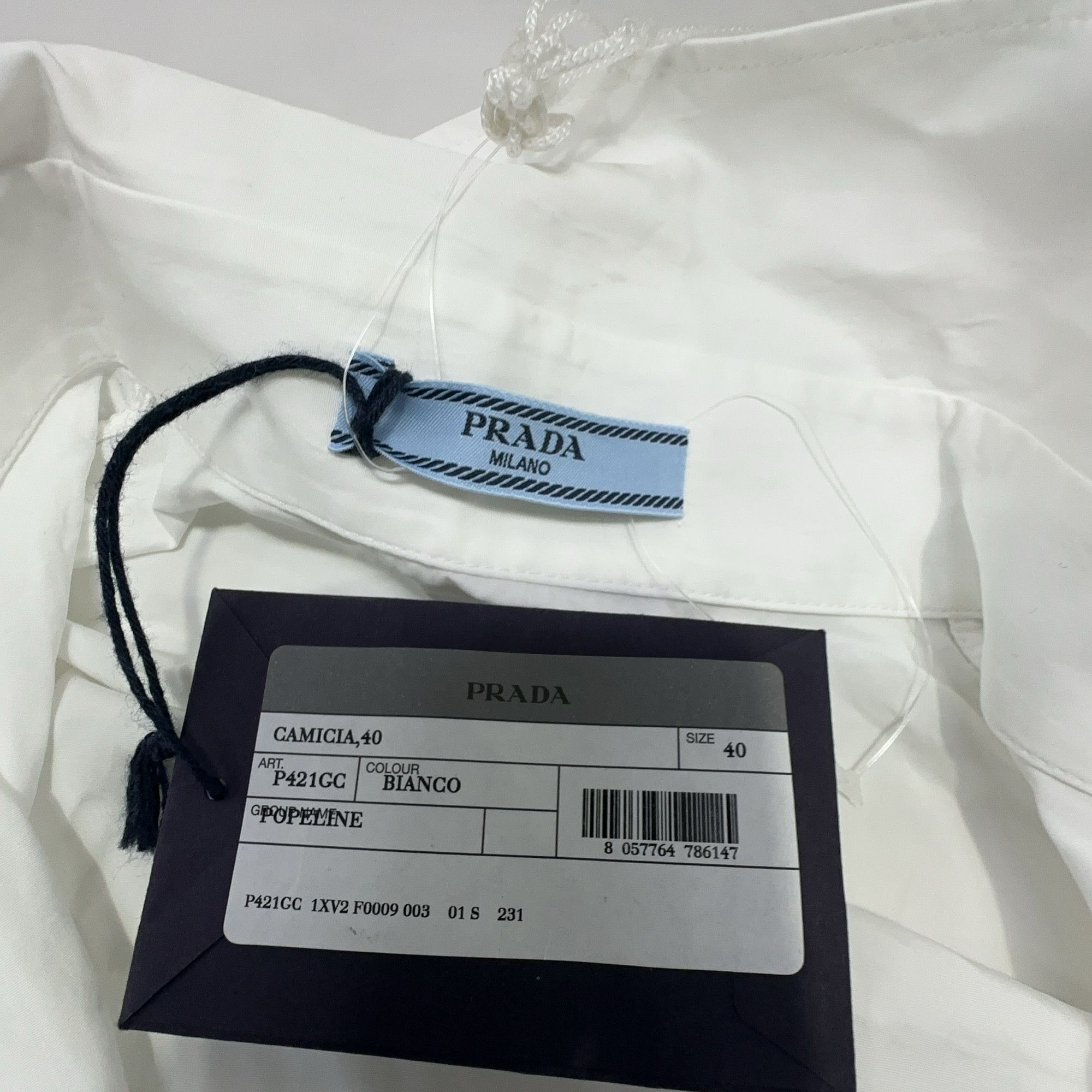 Prada Prada Poplin Button Up Shirt Size 40 Size S / US 4 / IT 40 - 3 Thumbnail