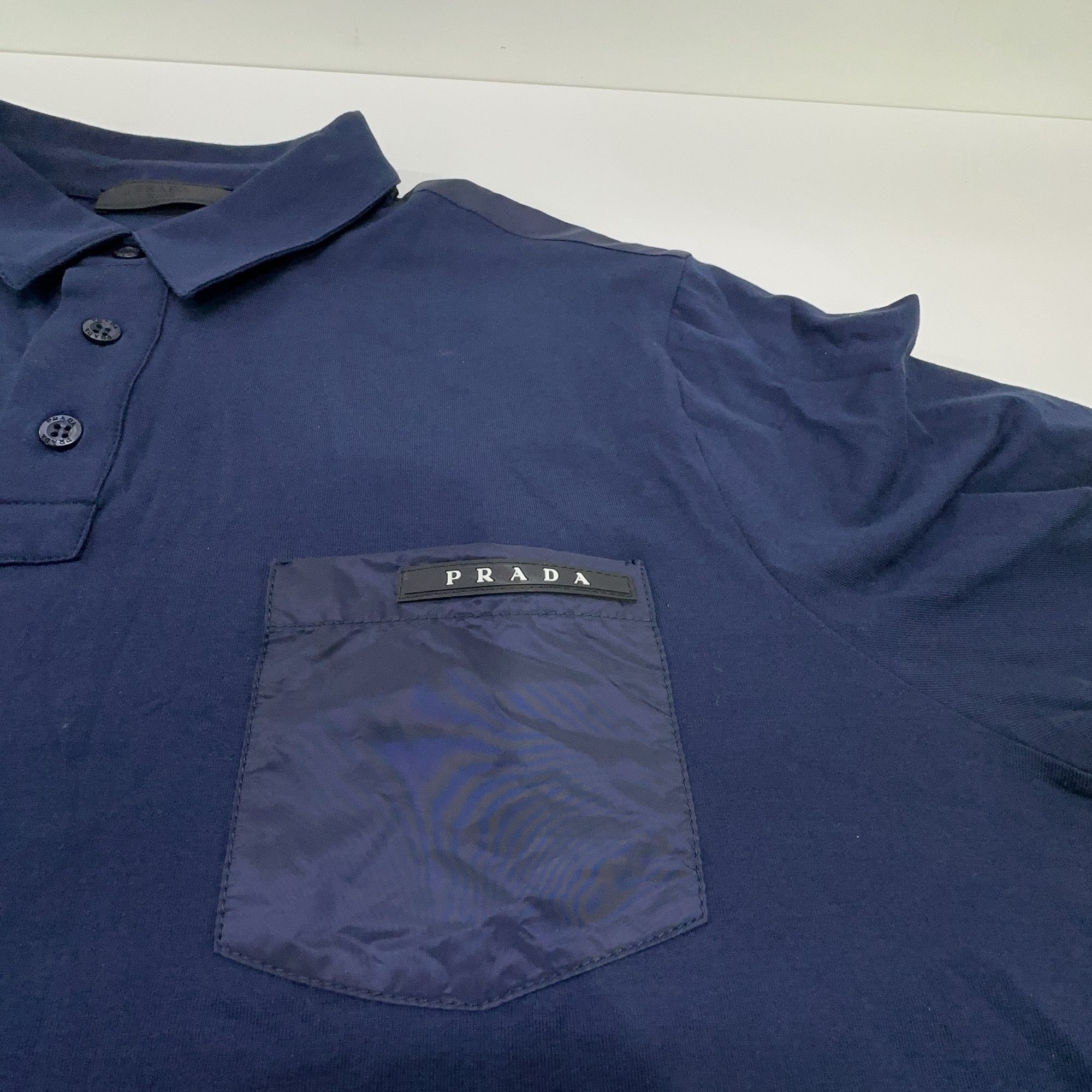 Prada Prada Nylon Pocket Long Sleeve Polo Size XXL Size US XXL / EU 58 / 5 - 10 Thumbnail