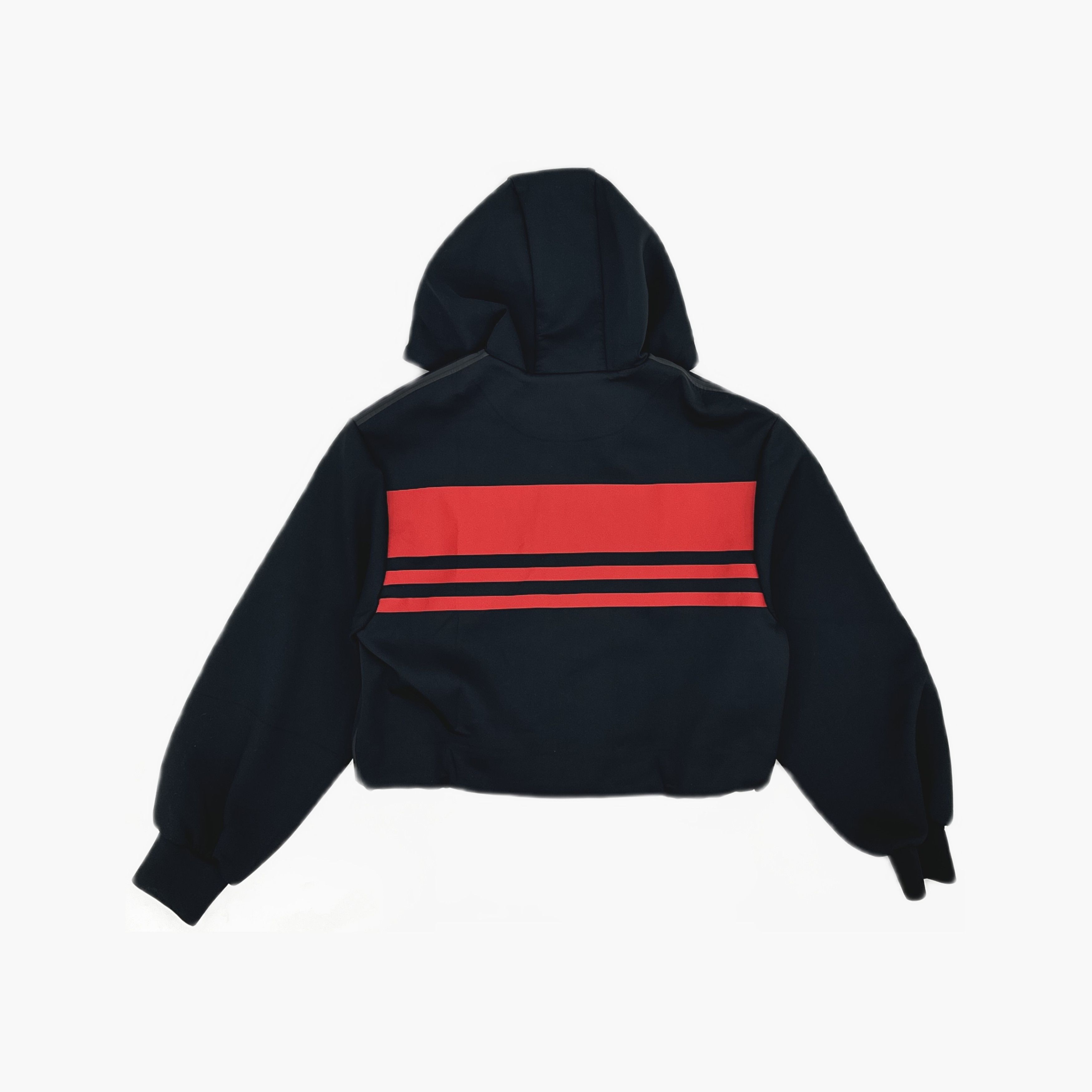 Prada Prada Logo Stripe Zip-Up Hoodie Black Size S Size S / US 4 / IT 40 - 2 Thumbnail