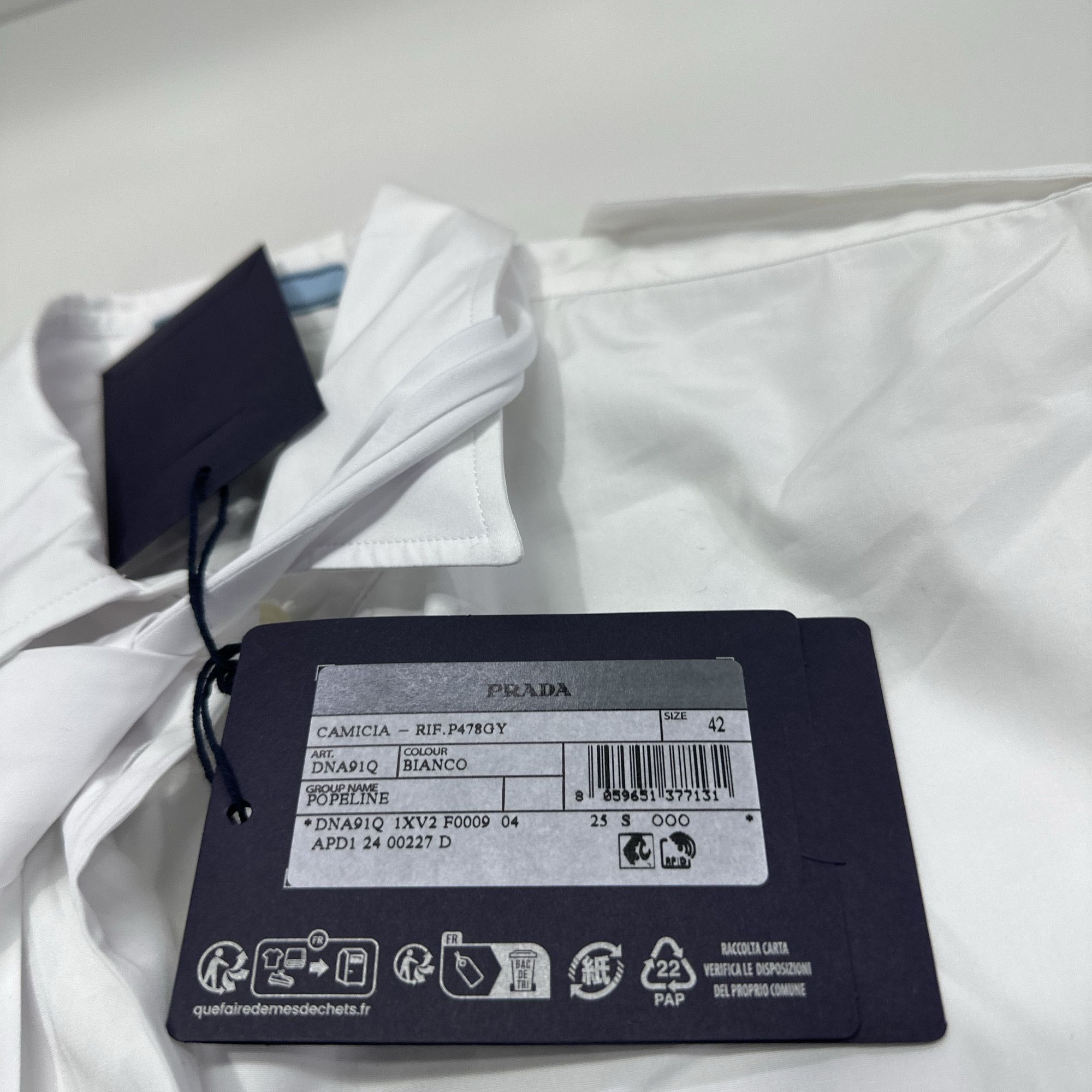 Prada PRADA Poplin Formal Shirt Size L Size US XS / EU 42 / 0 - 3 Thumbnail