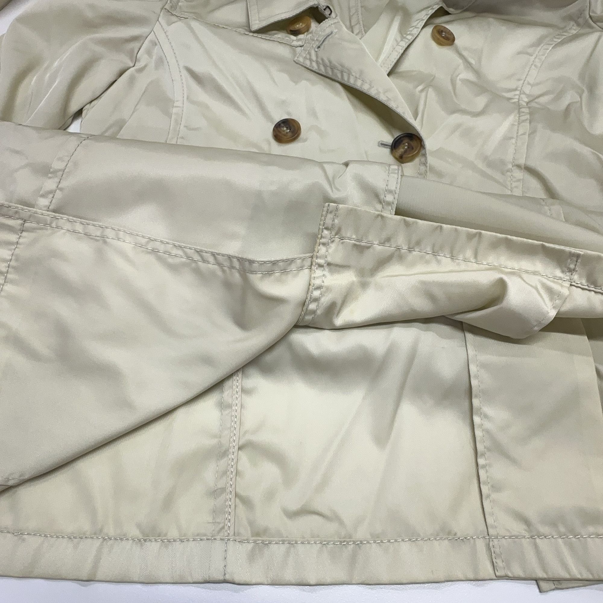 Prada Prada Nylon Trench Coat Beige Size 38 Size XS / US 0-2 / IT 36-38 - 10 Thumbnail