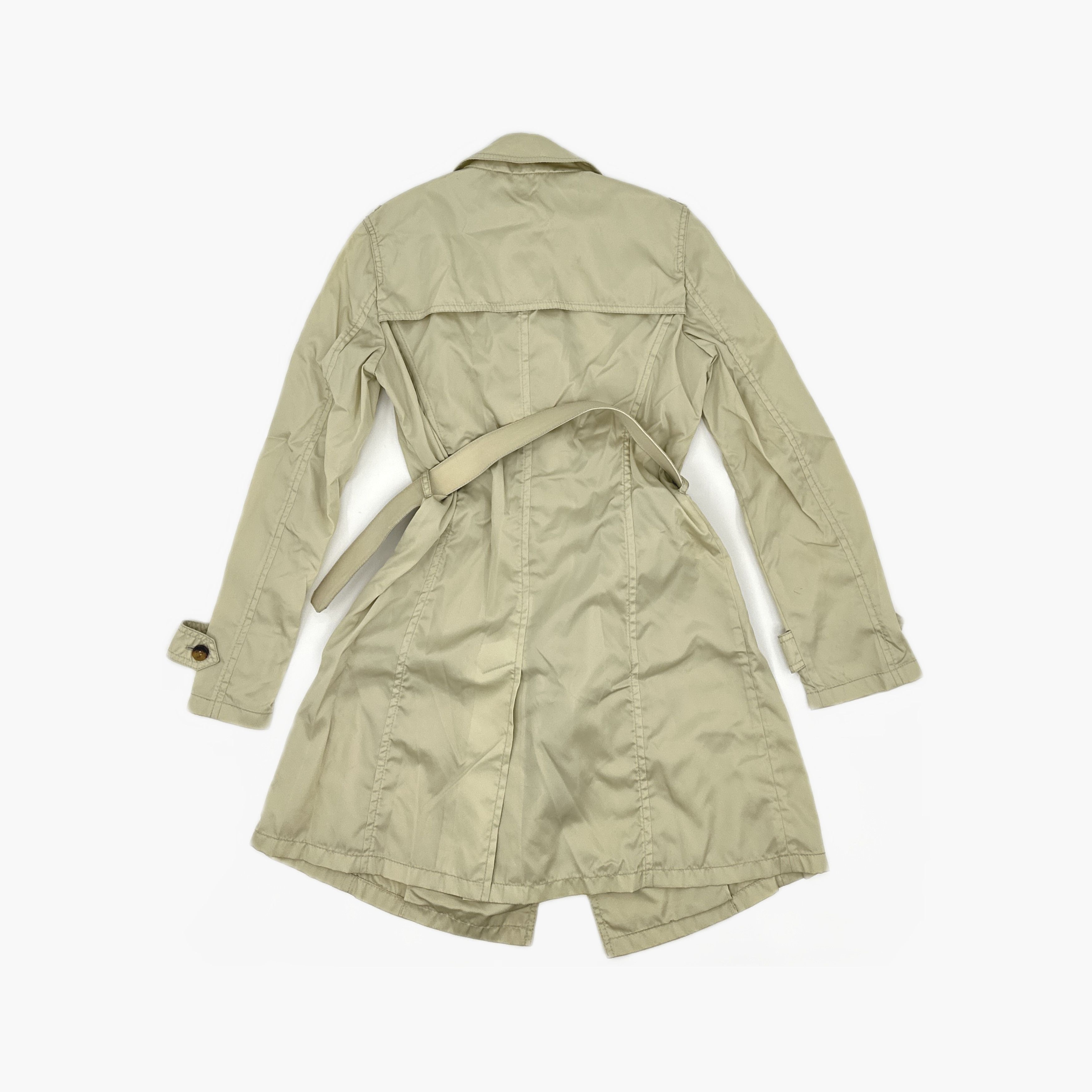 Prada Prada Nylon Trench Coat Beige Size 38 Size XS / US 0-2 / IT 36-38 - 2 Thumbnail
