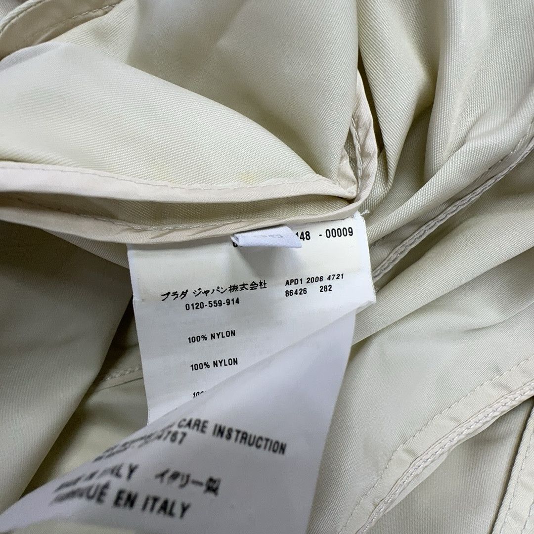 Prada Prada Nylon Trench Coat Beige Size 38 Size XS / US 0-2 / IT 36-38 - 4 Thumbnail