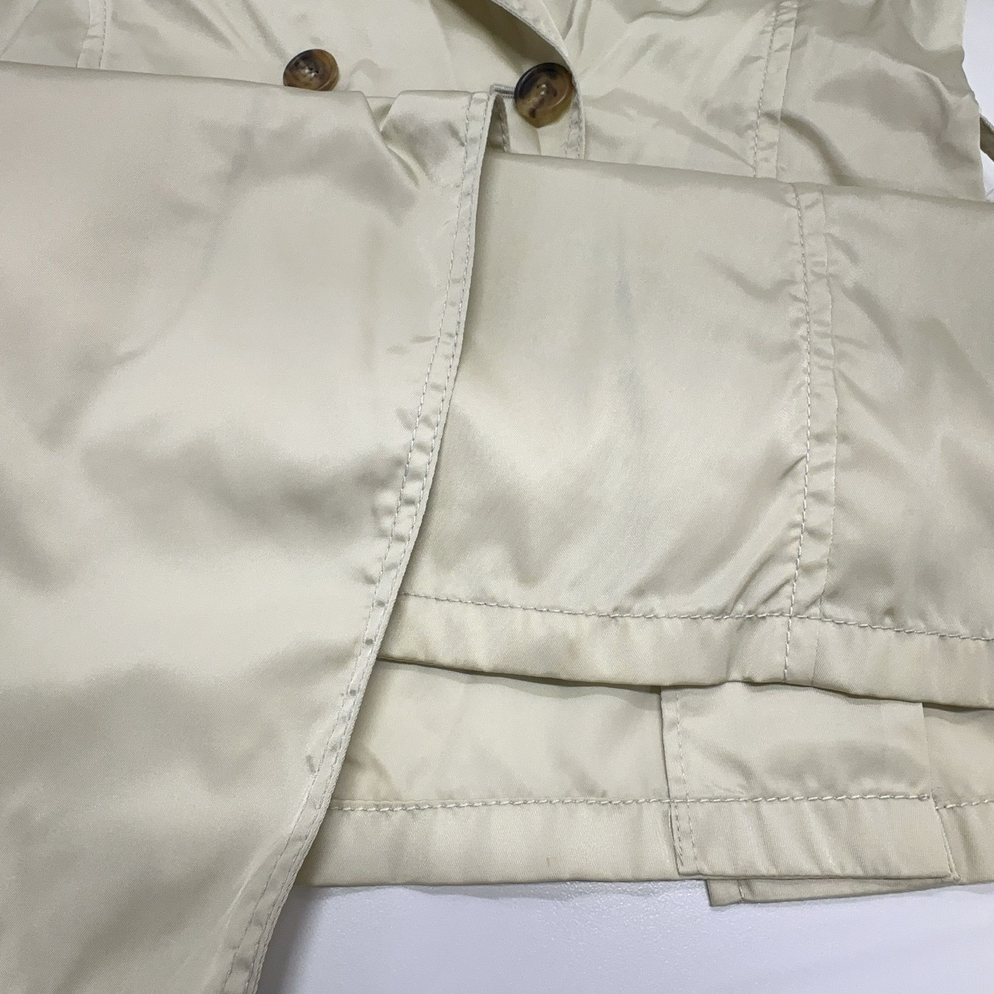 Prada Prada Nylon Trench Coat Beige Size 38 Size XS / US 0-2 / IT 36-38 - 9 Thumbnail