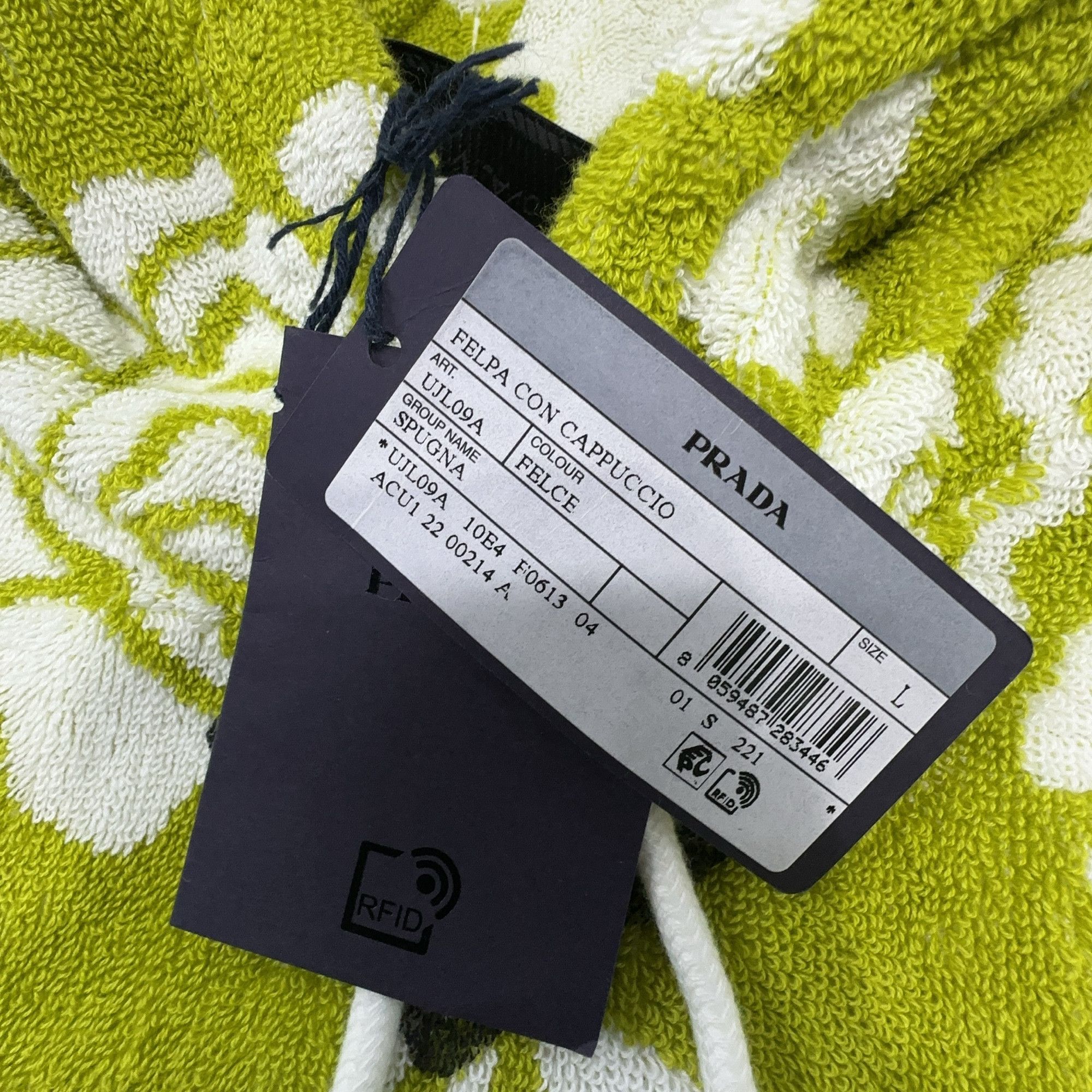 Prada Prada Floral Terry Hoodie Size L Size US L / EU 52-54 / 3 - 3 Thumbnail