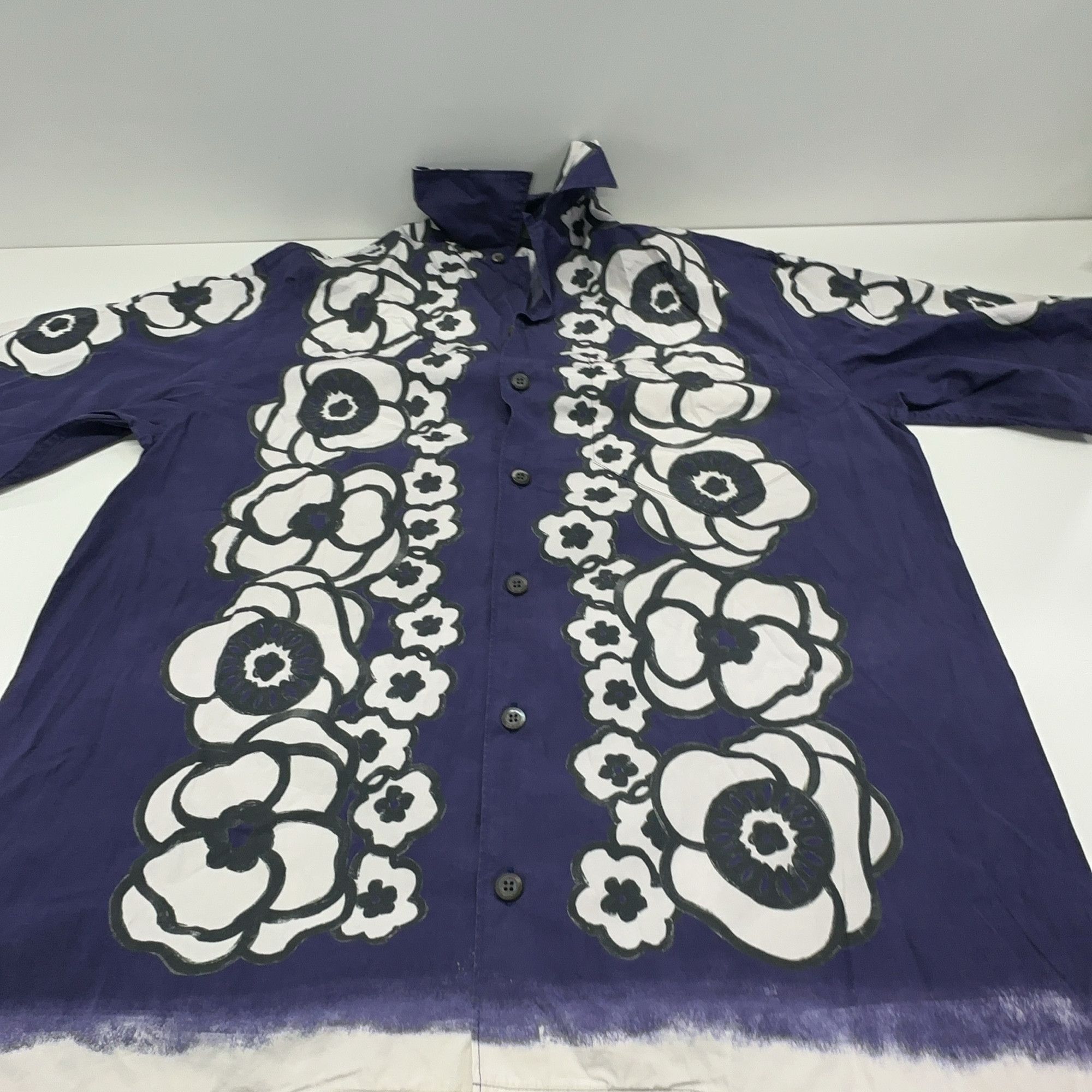 Prada Prada Floral Print Short Sleeve Shirt Size S Size US S / EU 44-46 / 1 - 7 Thumbnail