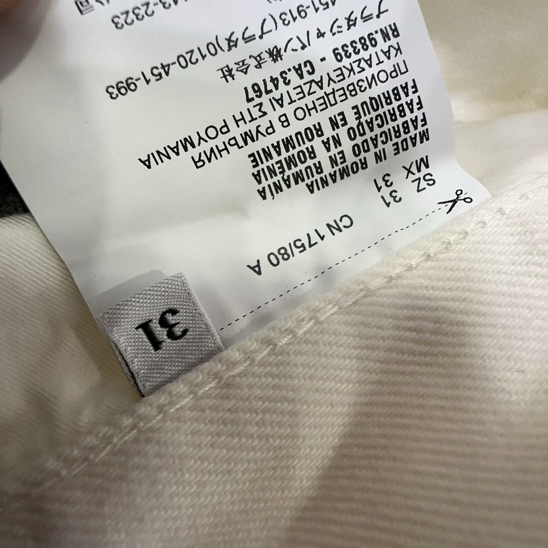 Prada Prada White Denim Jeans Size 31 Size US 31 - 3 Thumbnail