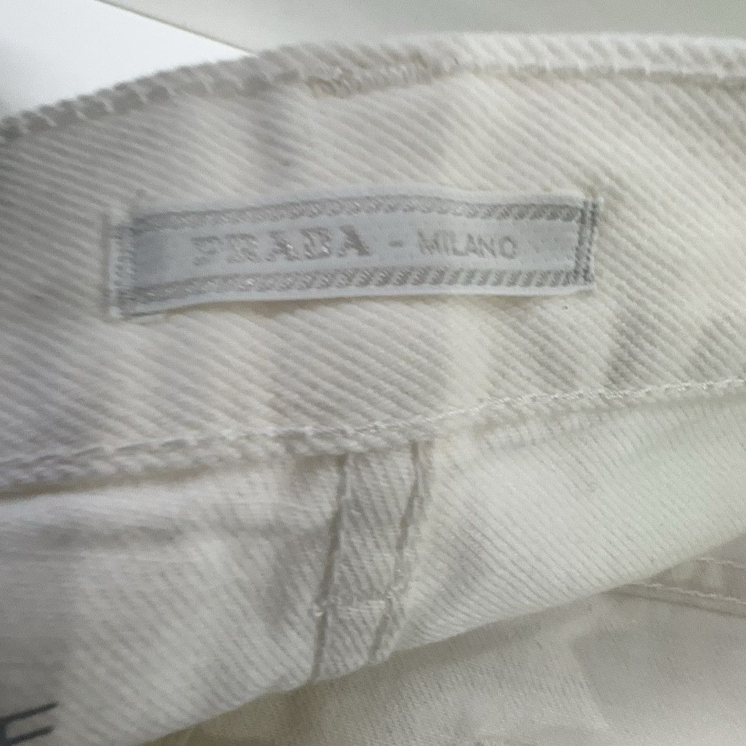 Prada Prada White Denim Jeans Size 31 Size US 31 - 5 Thumbnail