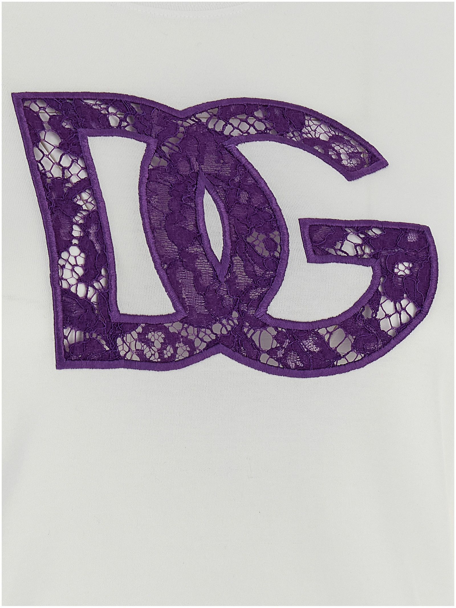 Dolce & Gabbana Lace T-Shirt Size M / US 6-8 / IT 42-44 - 4 Thumbnail