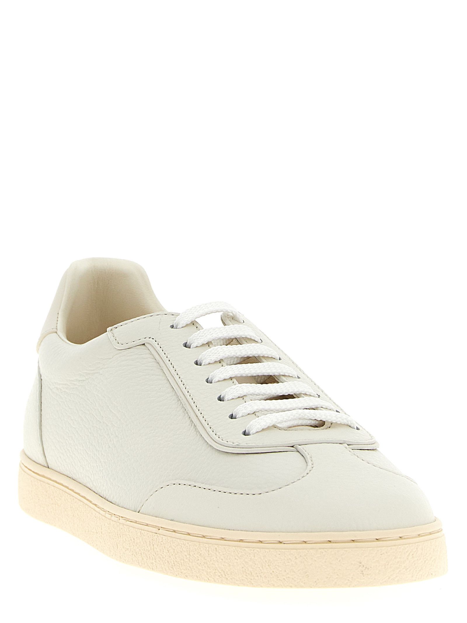 Brunello Cucinelli Deer Leather Sneakers Size US 12 / EU 45 - 2 Thumbnail