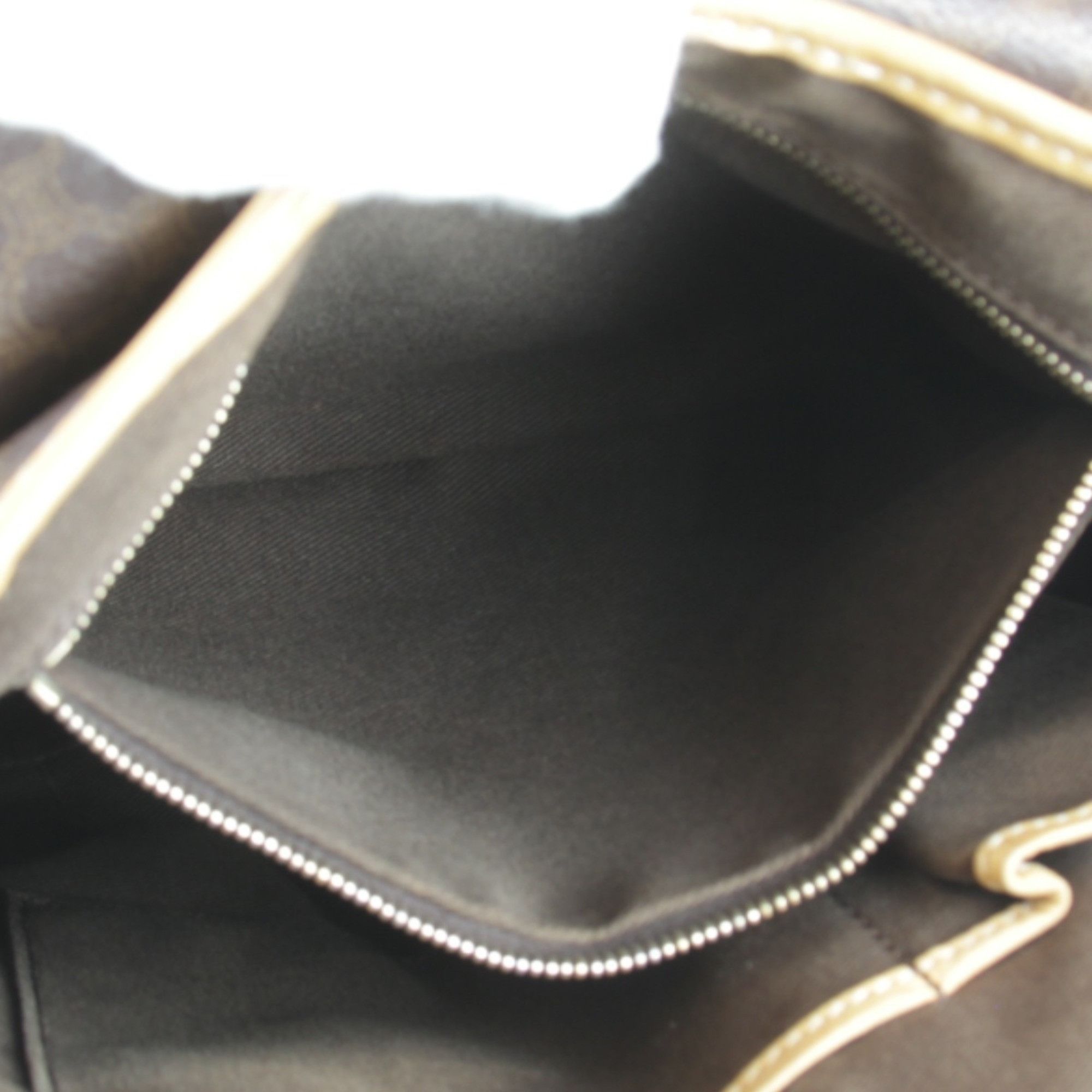 Celine CELINE Macadam pattern pocket shoulder bag, leather, brown, women's. Size ONE SIZE - 8 Thumbnail