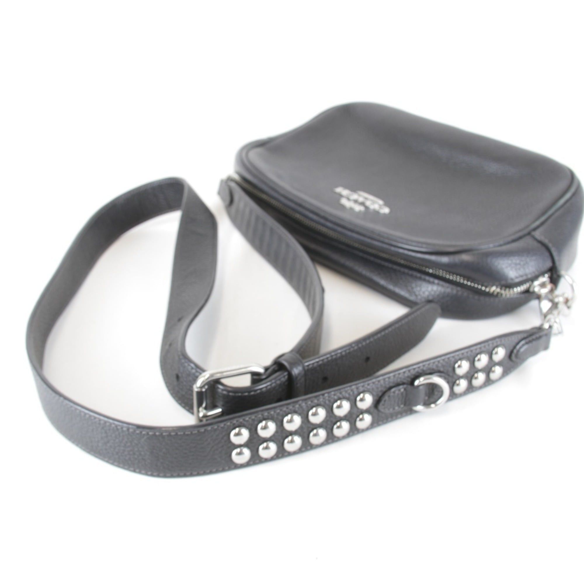 Coach COACH Jamie Camera Bag Rivet G2361-CM176 Shoulder Leather Metal Black Women's Size ONE SIZE - 7 Thumbnail